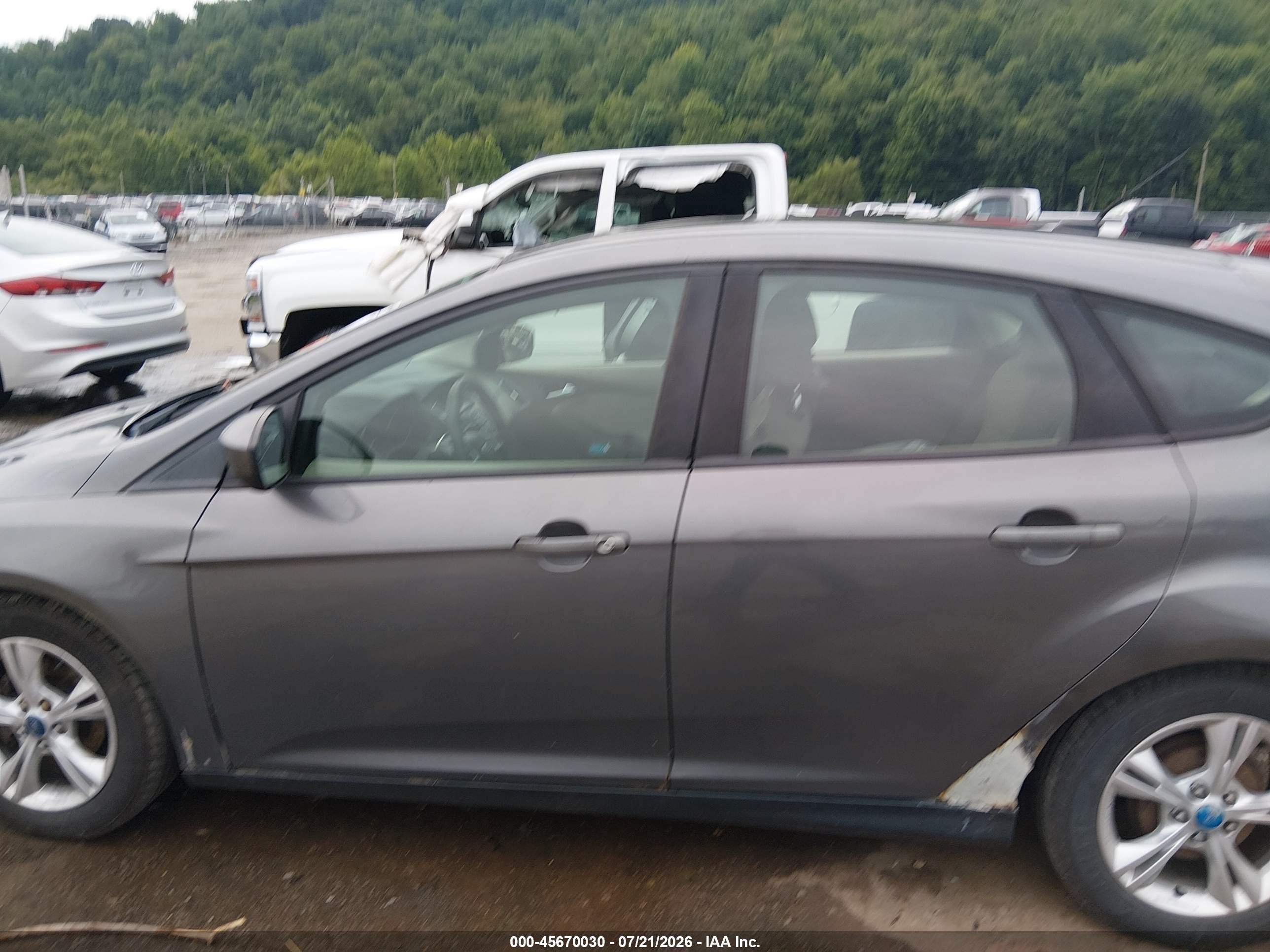 2012 Ford Focus Se Gray vin: 1FAHP3K27CL134480