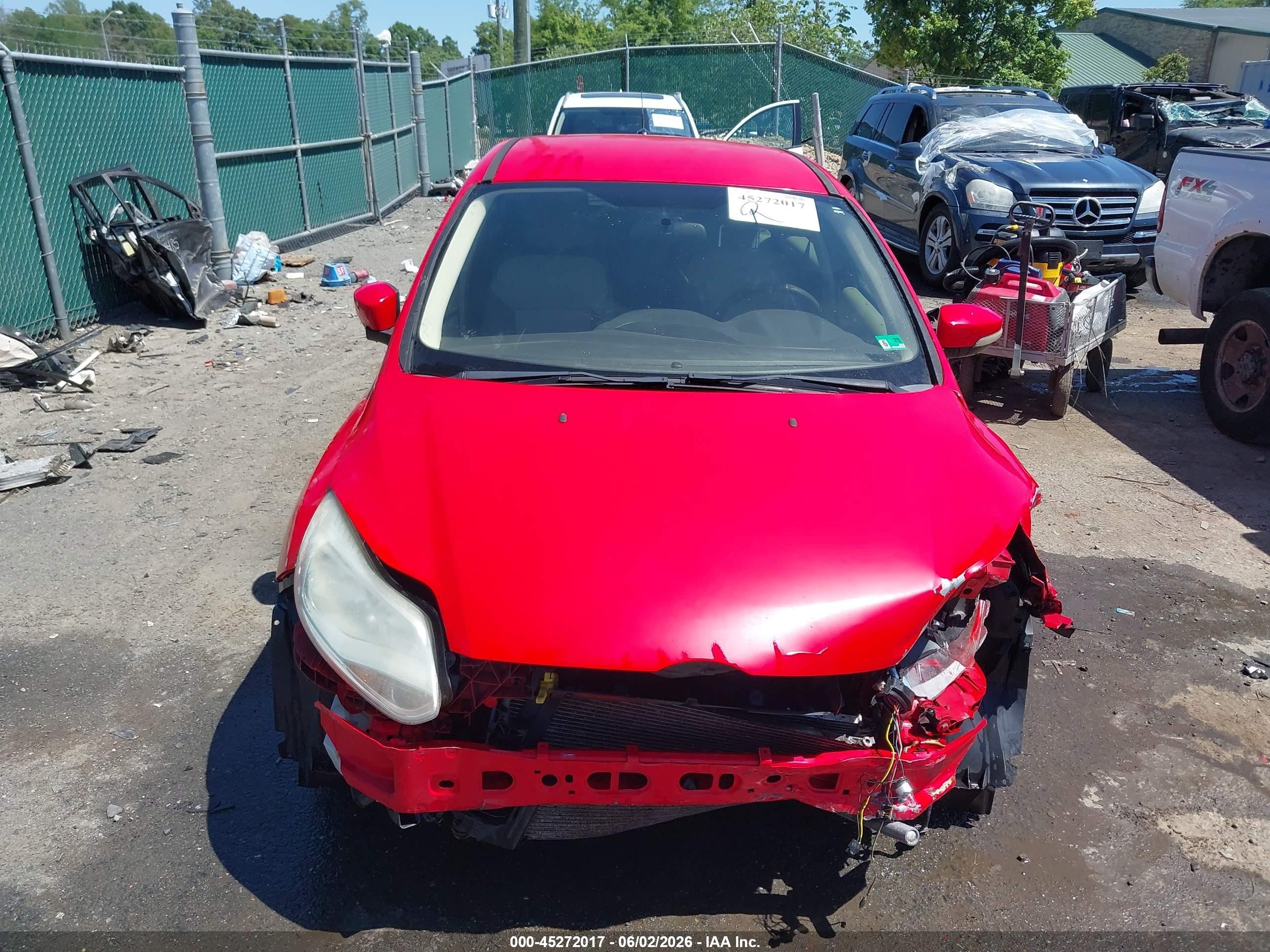 2012 Ford Focus Se Красный vin: 1FAHP3K27CL178897