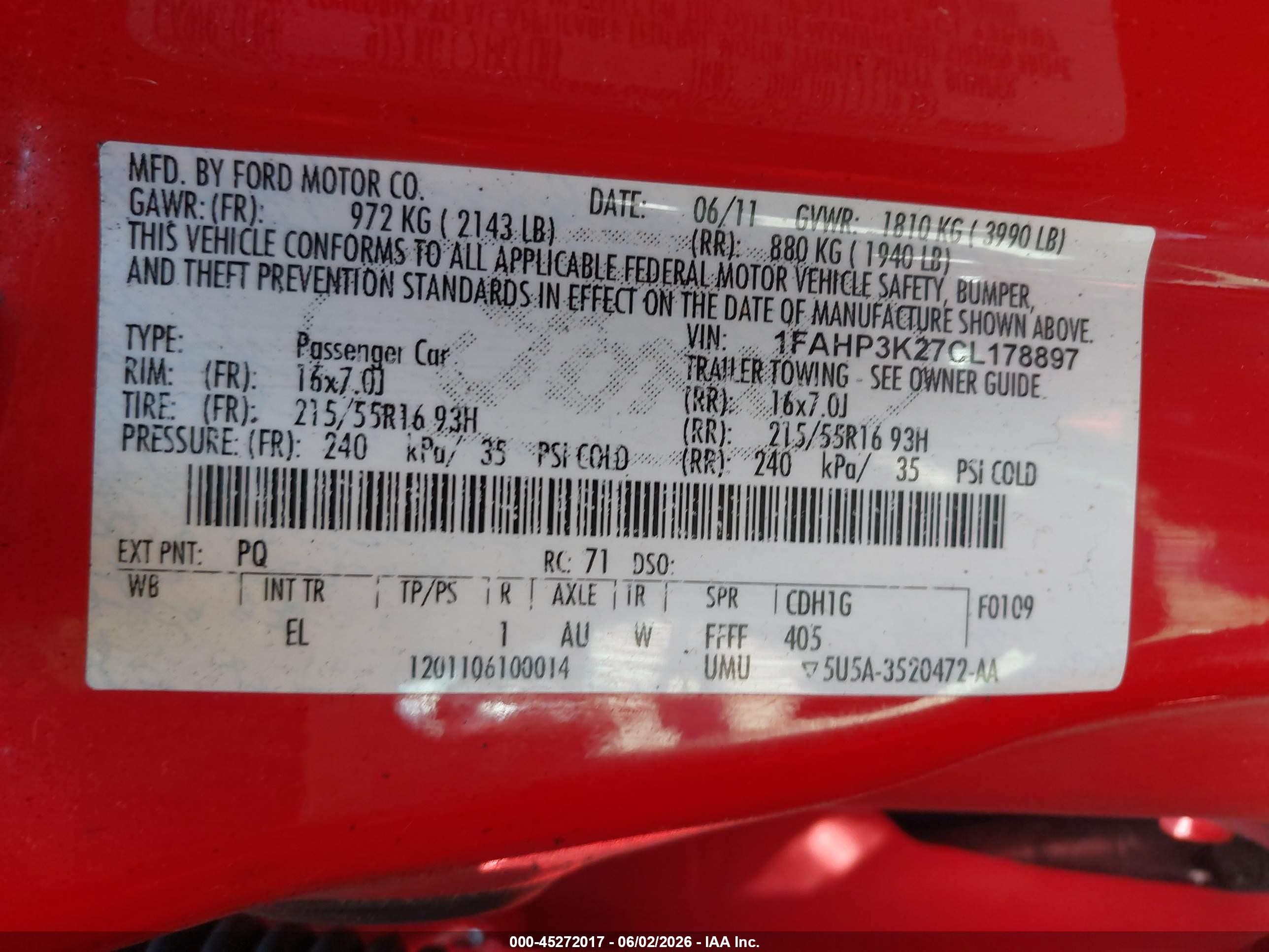 2012 Ford Focus Se Красный vin: 1FAHP3K27CL178897