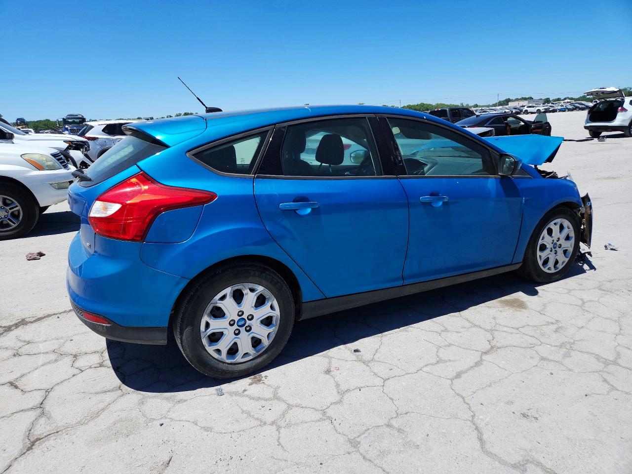 2012 Ford Focus Se Синий vin: 1FAHP3K27CL193707