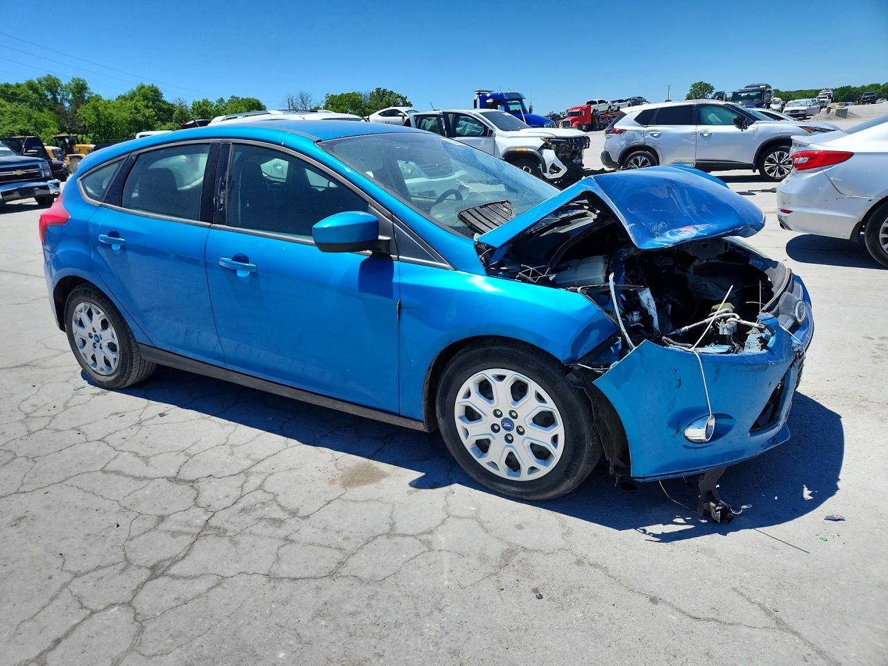 2012 Ford Focus Se Синий vin: 1FAHP3K27CL193707