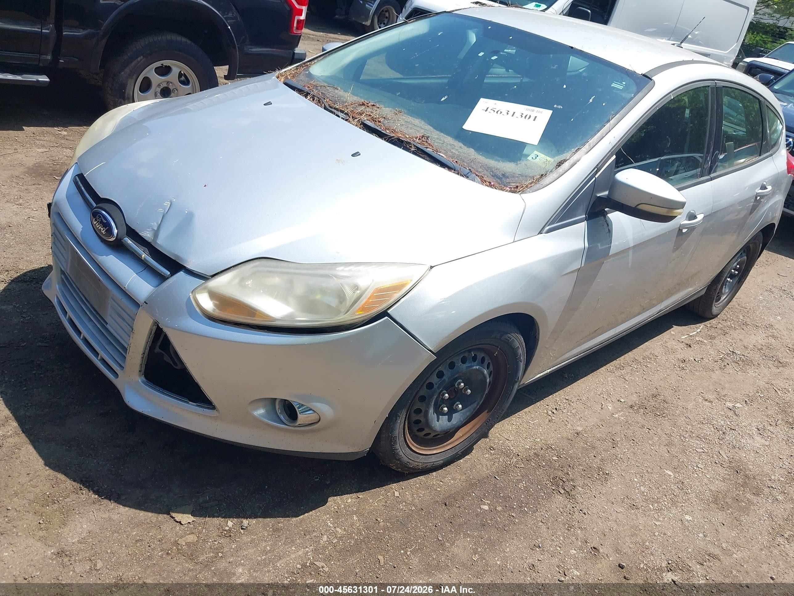 2012 Ford Focus Se Silver vin: 1FAHP3K27CL230562