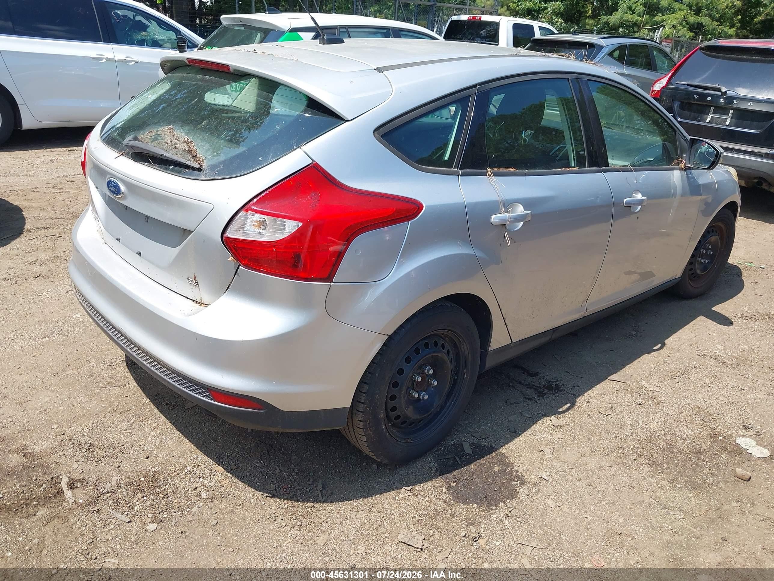 2012 Ford Focus Se Silver vin: 1FAHP3K27CL230562