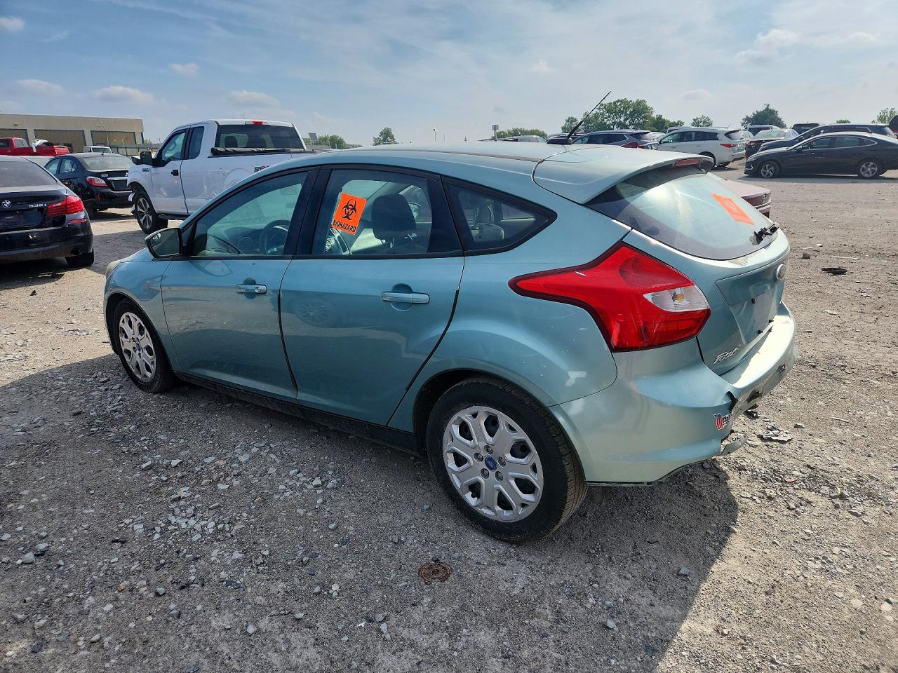 2012 Ford Focus Se Turquoise vin: 1FAHP3K27CL240489