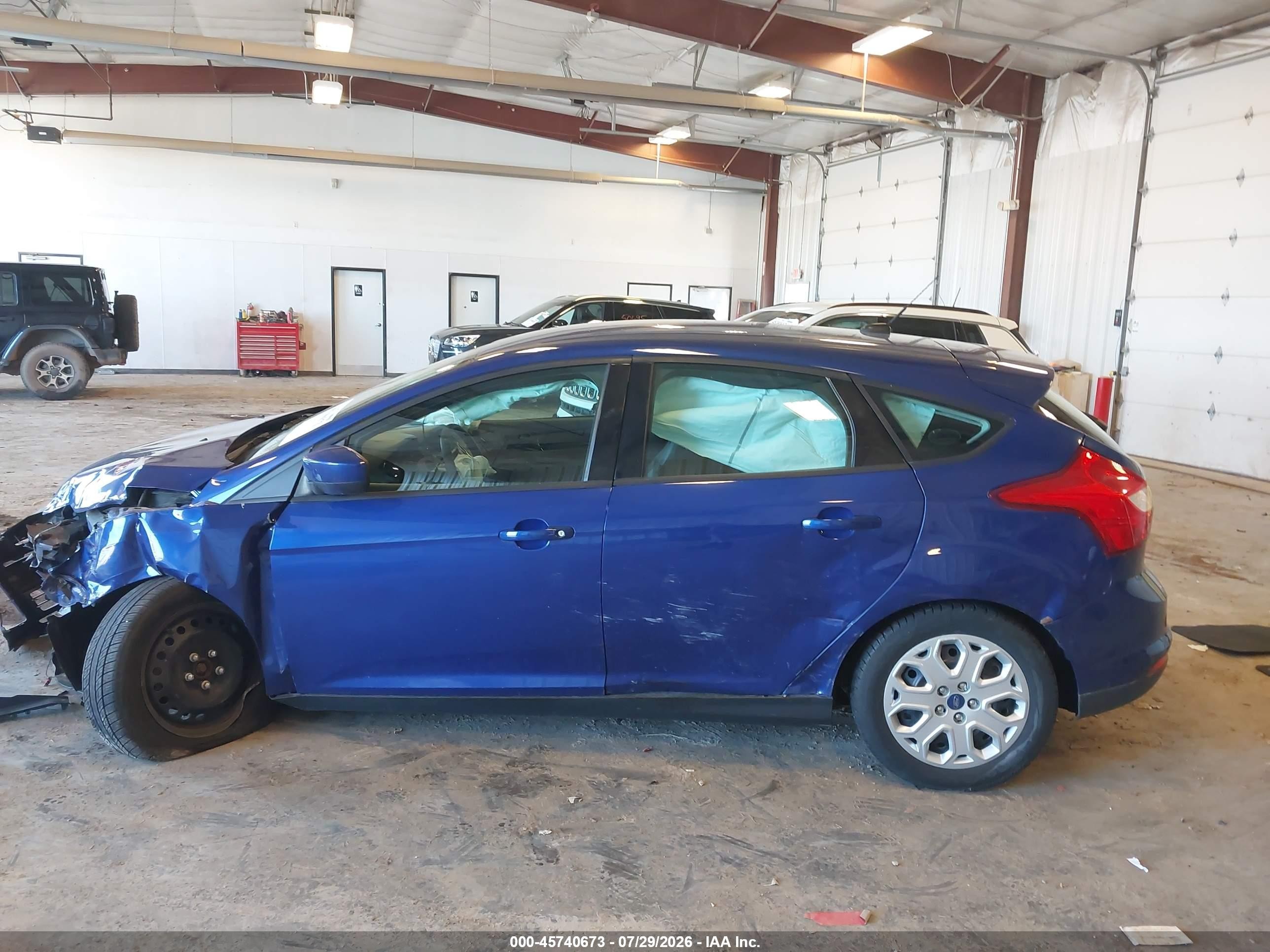 2012 Ford Focus Se Blue vin: 1FAHP3K27CL249760