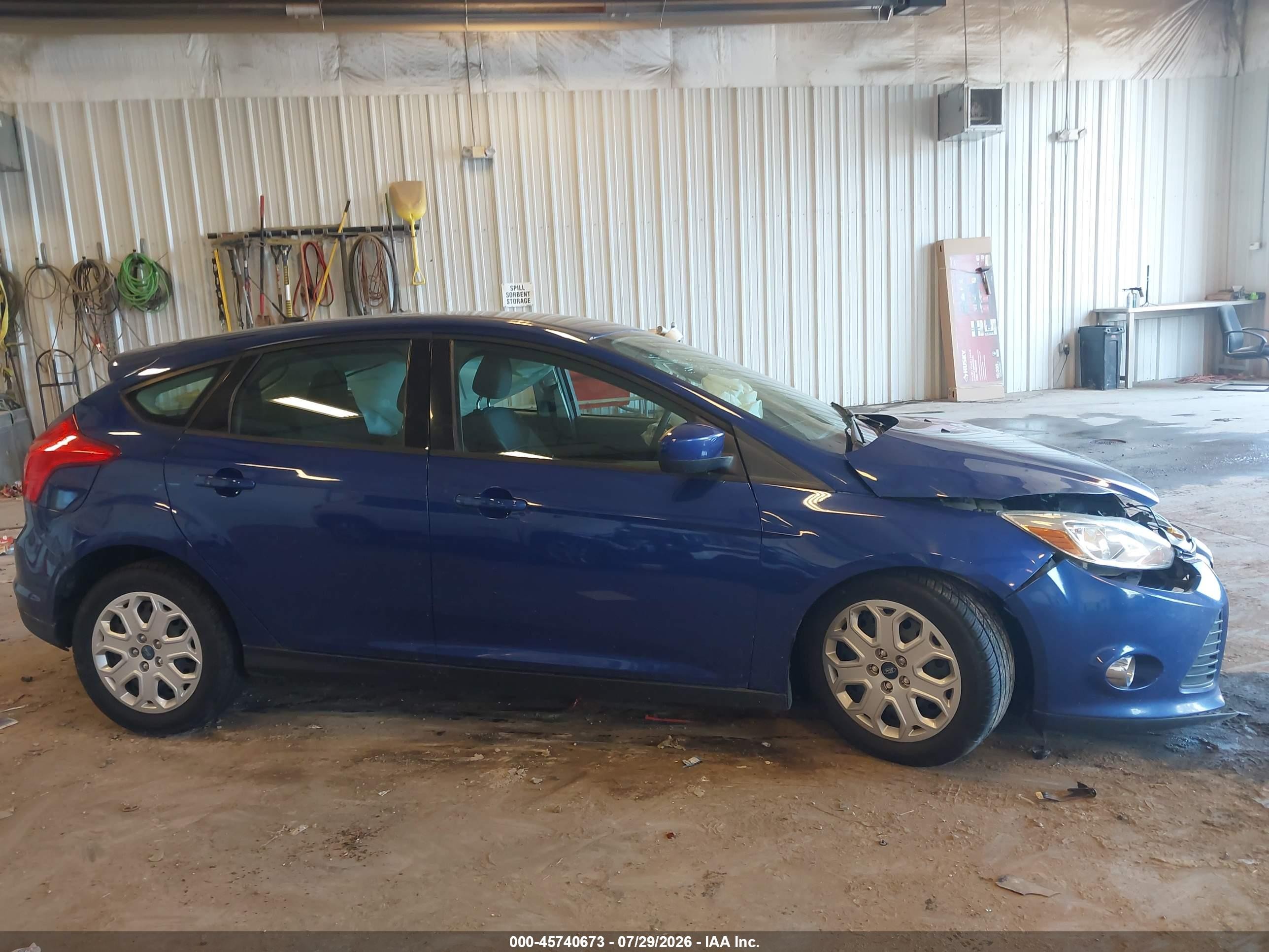 2012 Ford Focus Se Blue vin: 1FAHP3K27CL249760