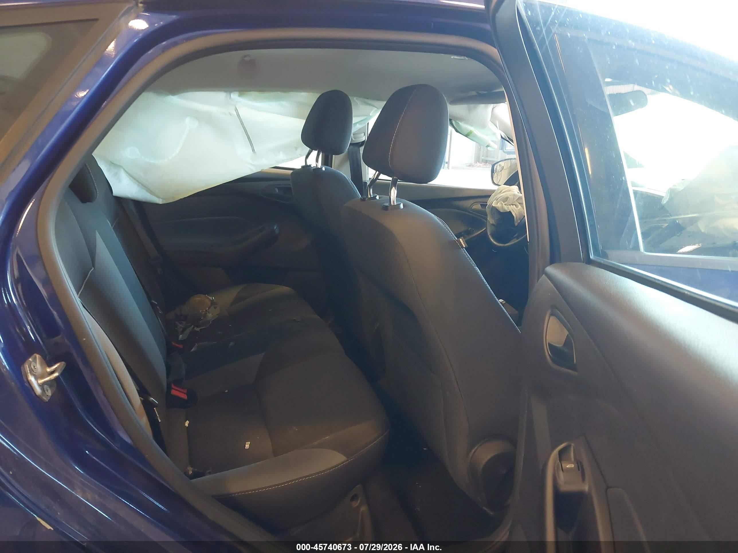 2012 Ford Focus Se Blue vin: 1FAHP3K27CL249760