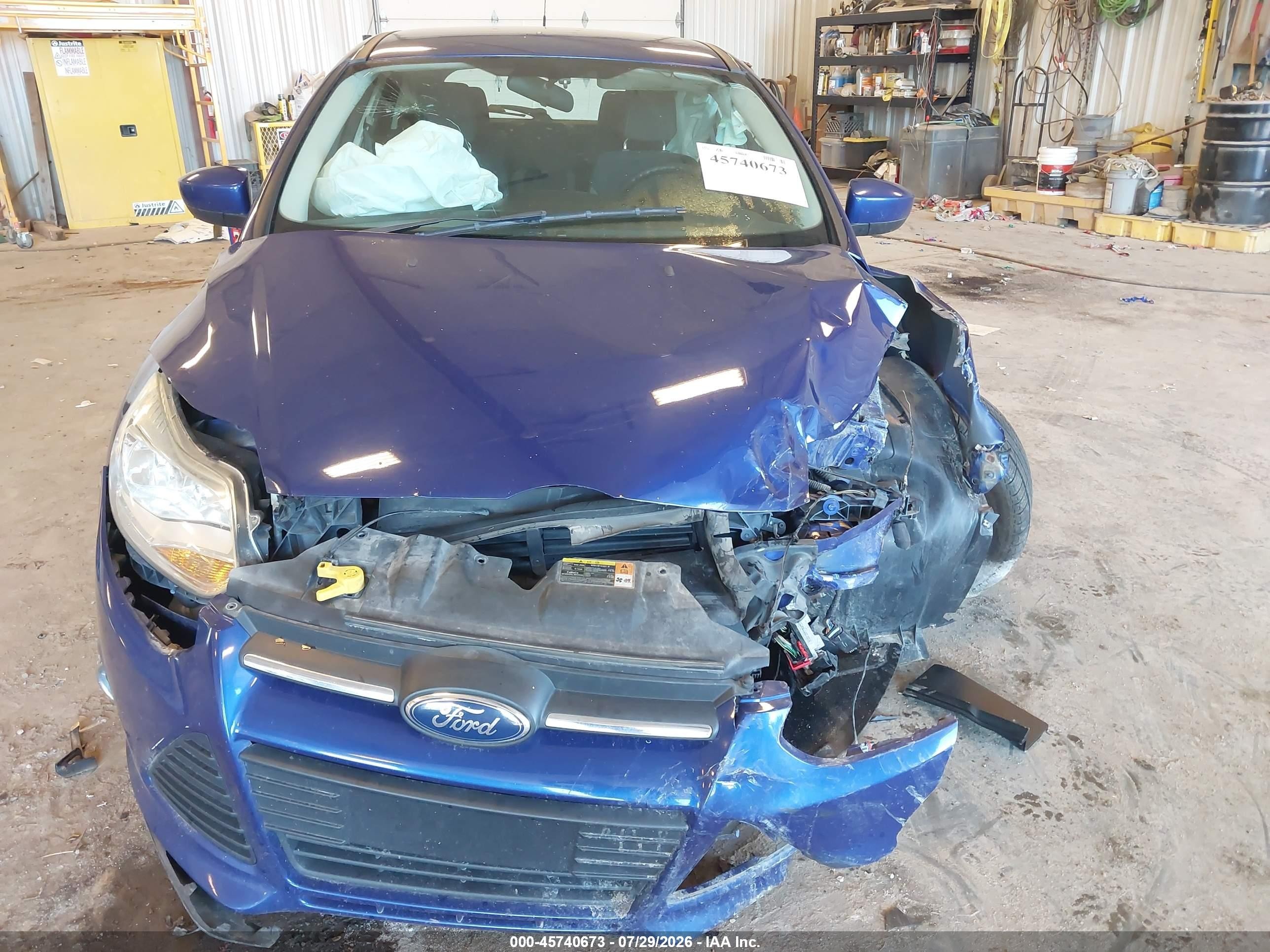 2012 Ford Focus Se Blue vin: 1FAHP3K27CL249760