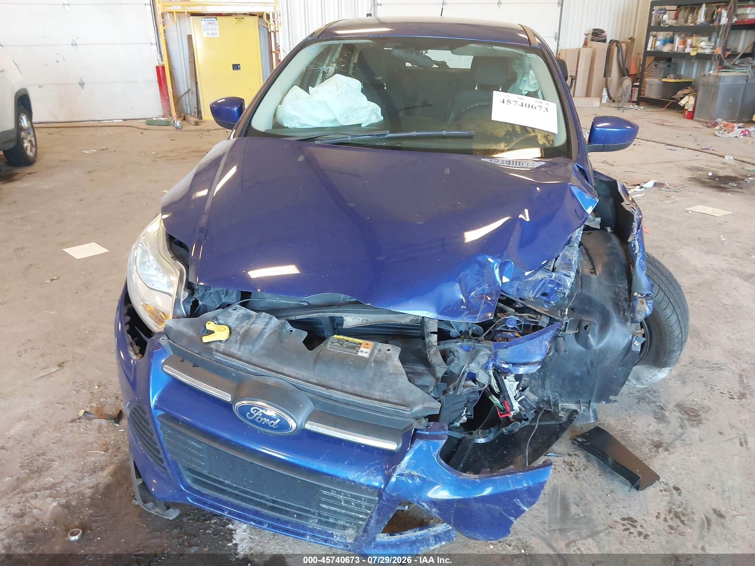2012 Ford Focus Se Blue vin: 1FAHP3K27CL249760