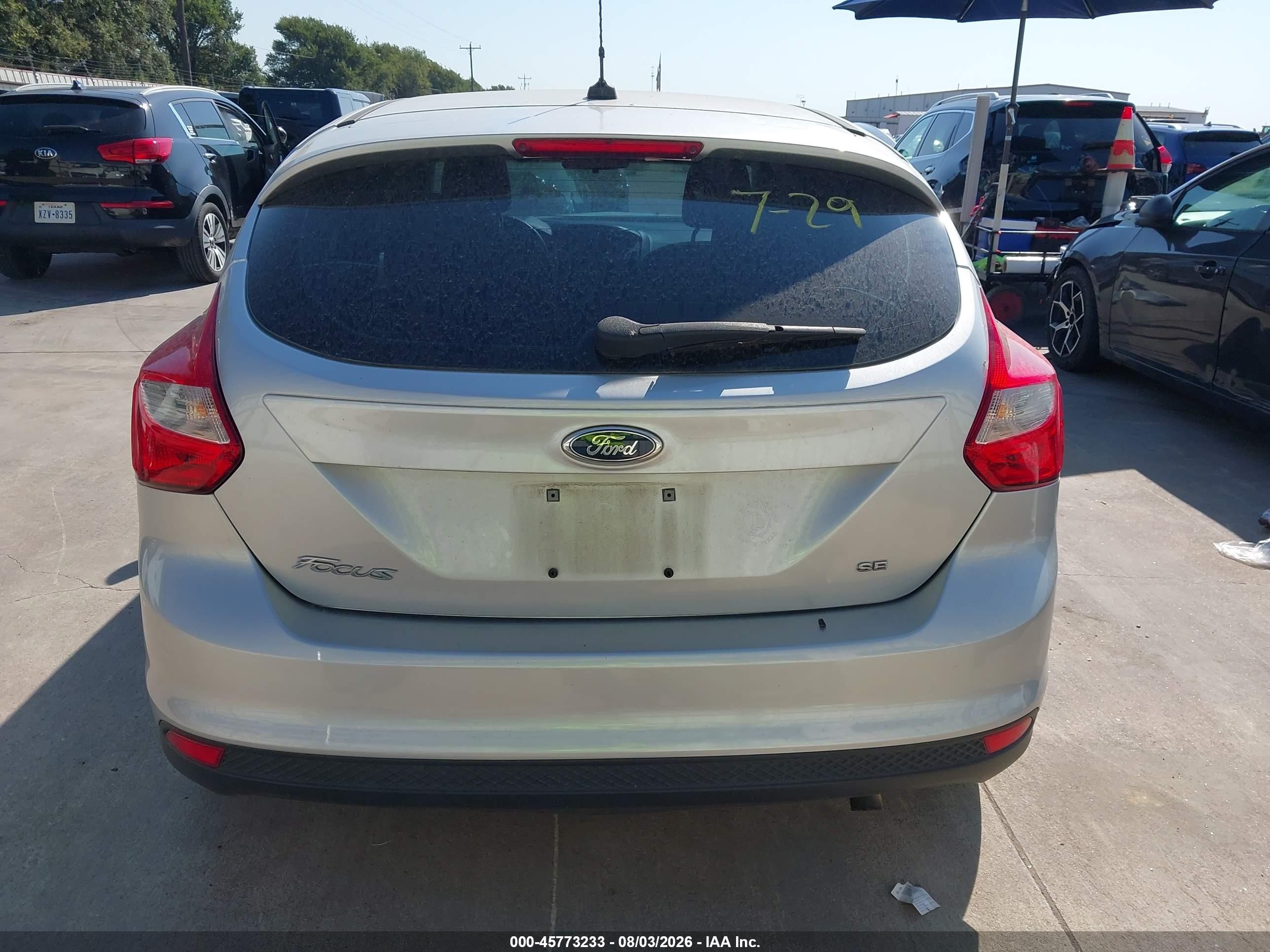 2012 Ford Focus Se Silver vin: 1FAHP3K27CL250116
