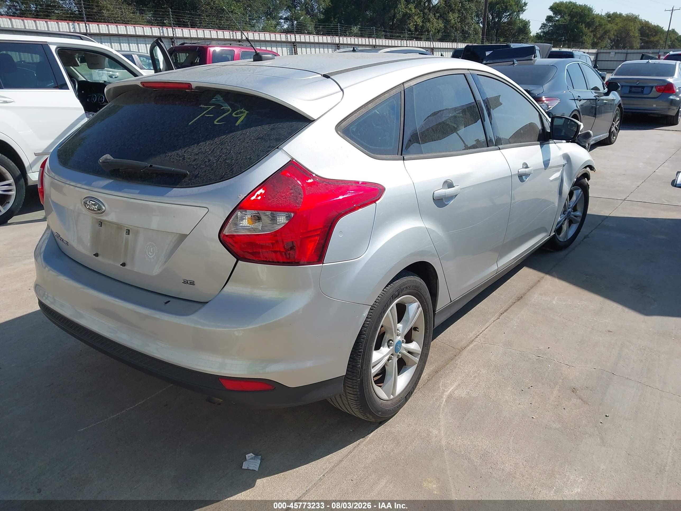 2012 Ford Focus Se Silver vin: 1FAHP3K27CL250116