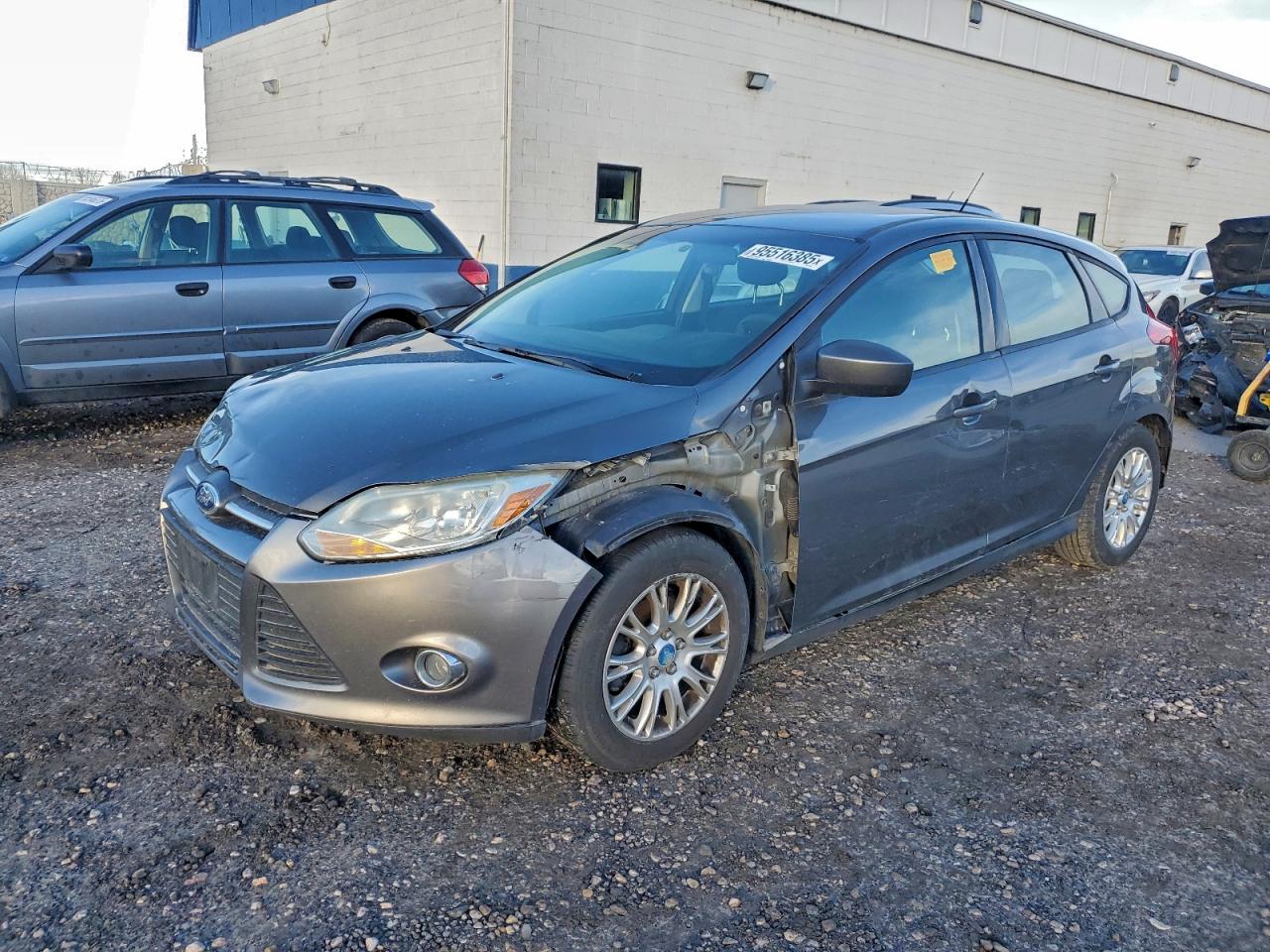 2012 Ford Focus Se Gray vin: 1FAHP3K27CL333576