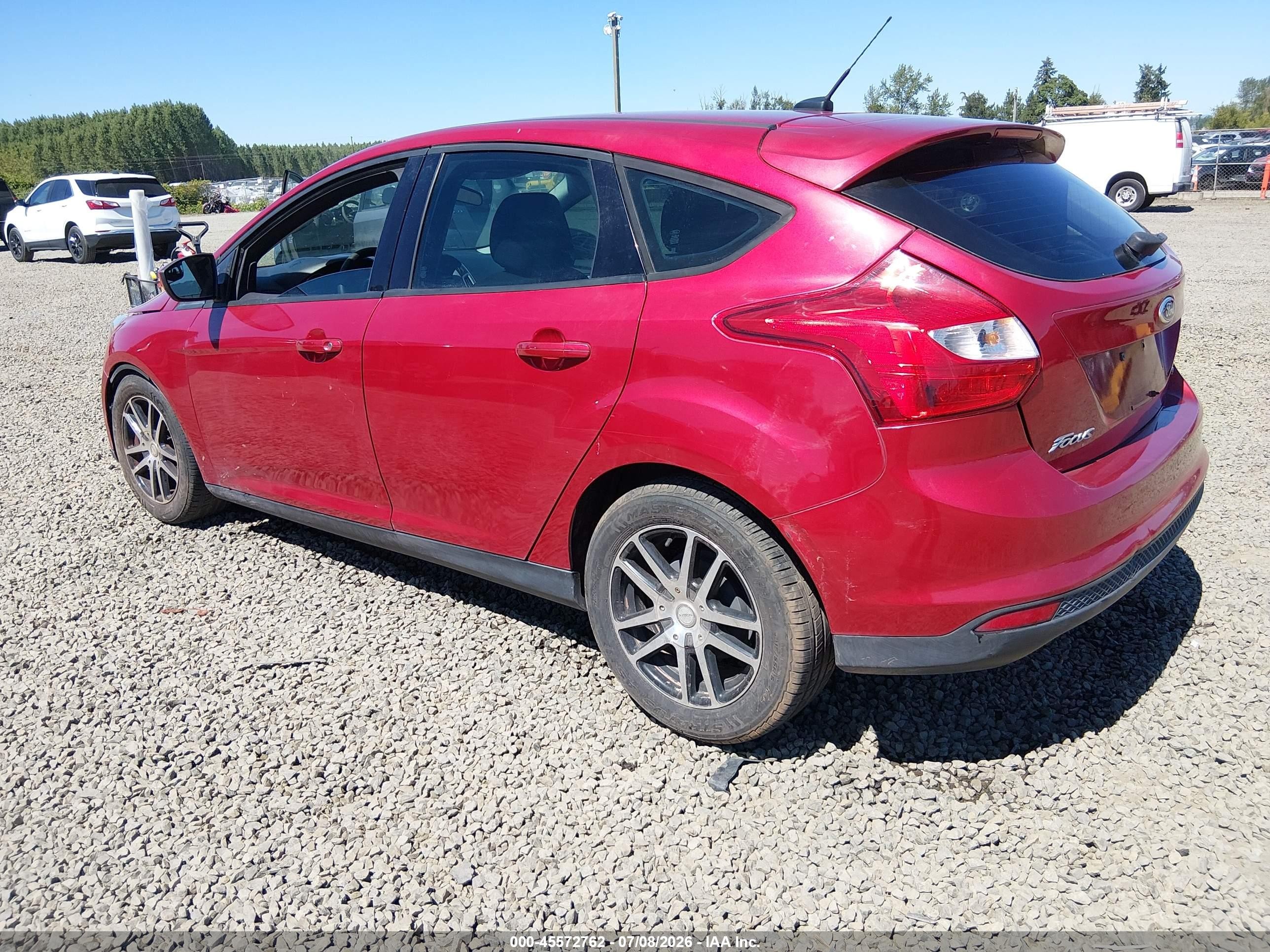 2012 Ford Focus Se Red vin: 1FAHP3K27CL468797