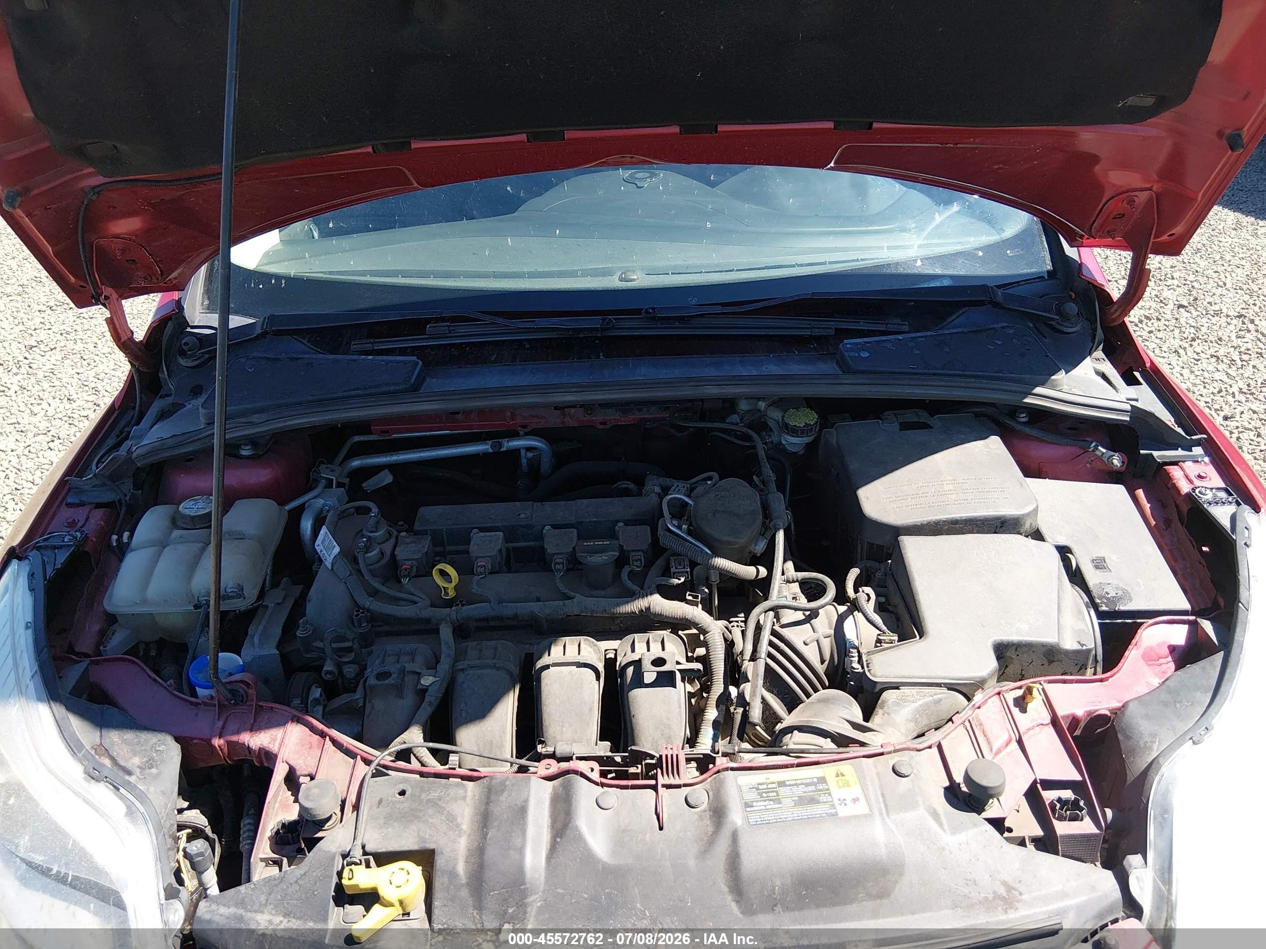 2012 Ford Focus Se Red vin: 1FAHP3K27CL468797