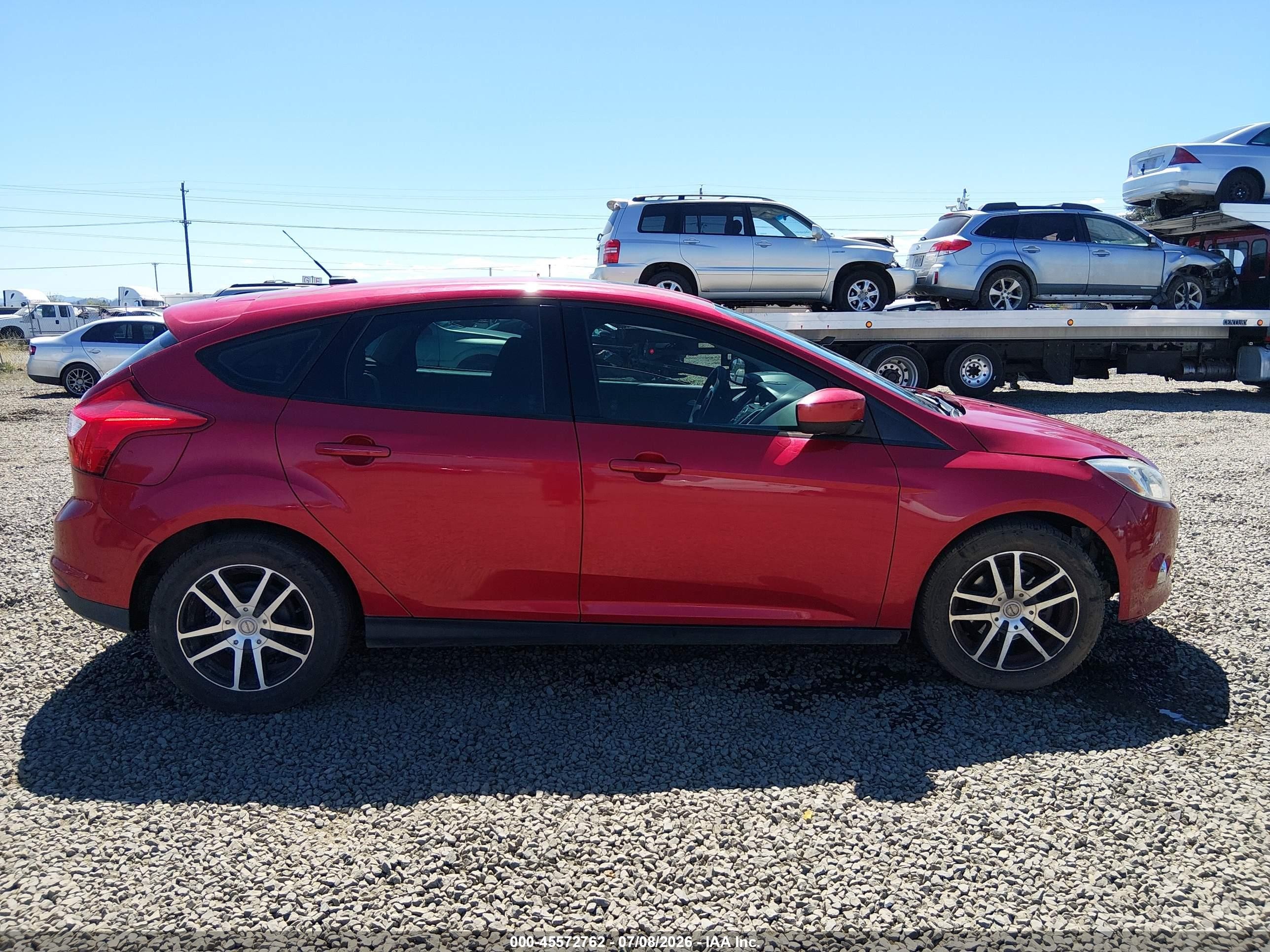 2012 Ford Focus Se Red vin: 1FAHP3K27CL468797
