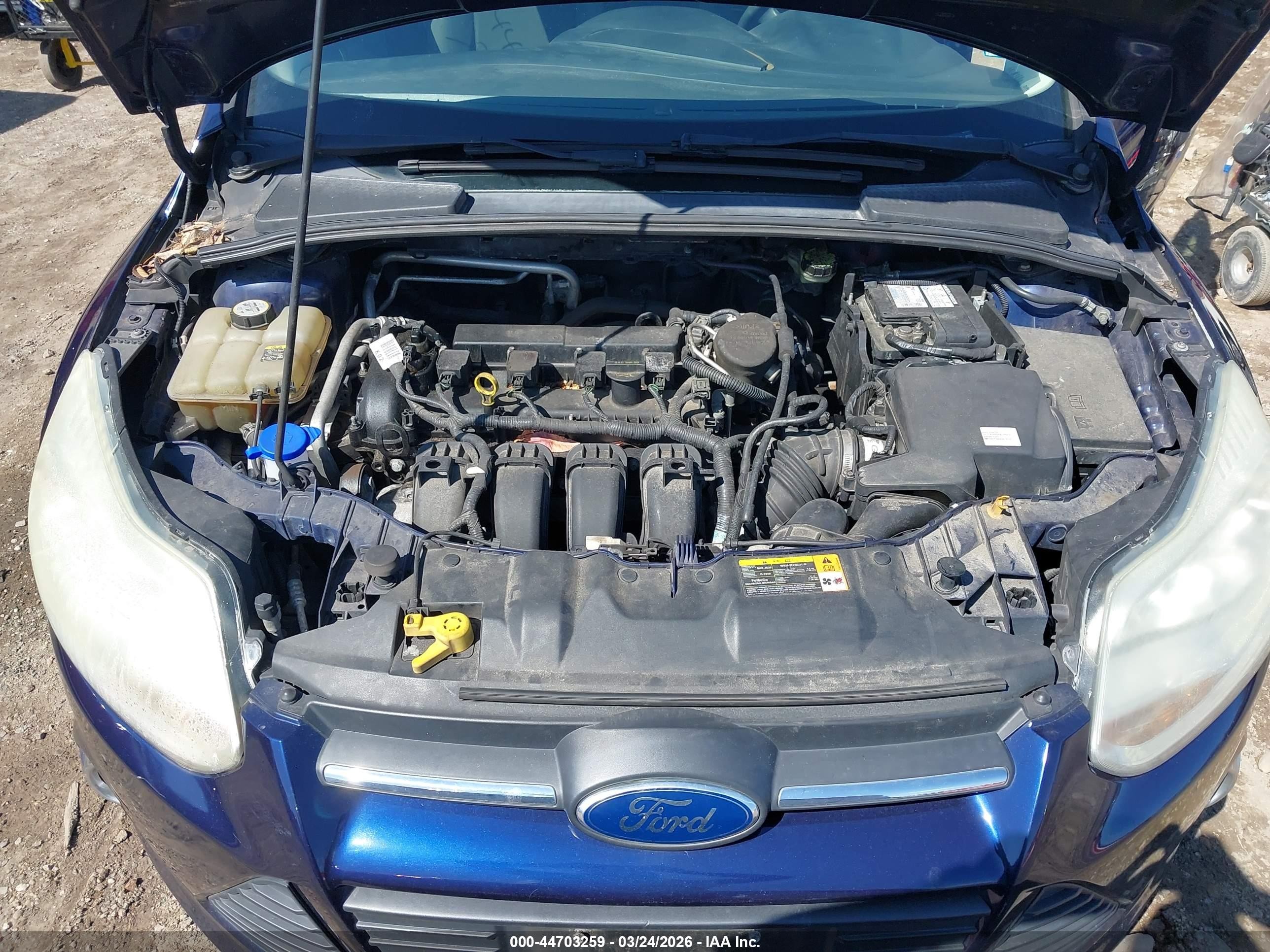 2012 Ford Focus Se Blue vin: 1FAHP3K28CL109555