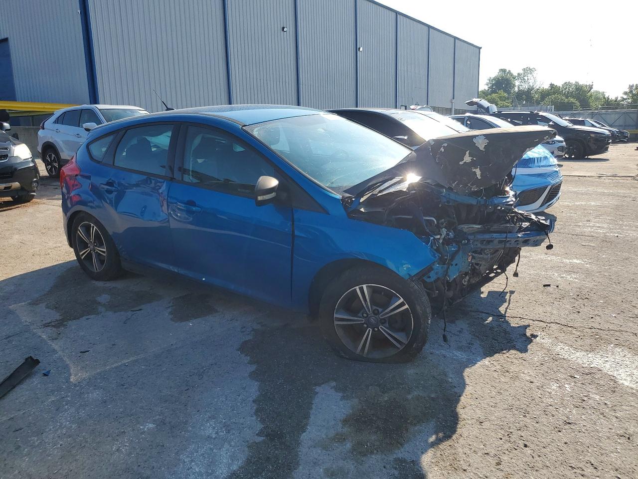2012 Ford Focus Se Blue vin: 1FAHP3K28CL226651