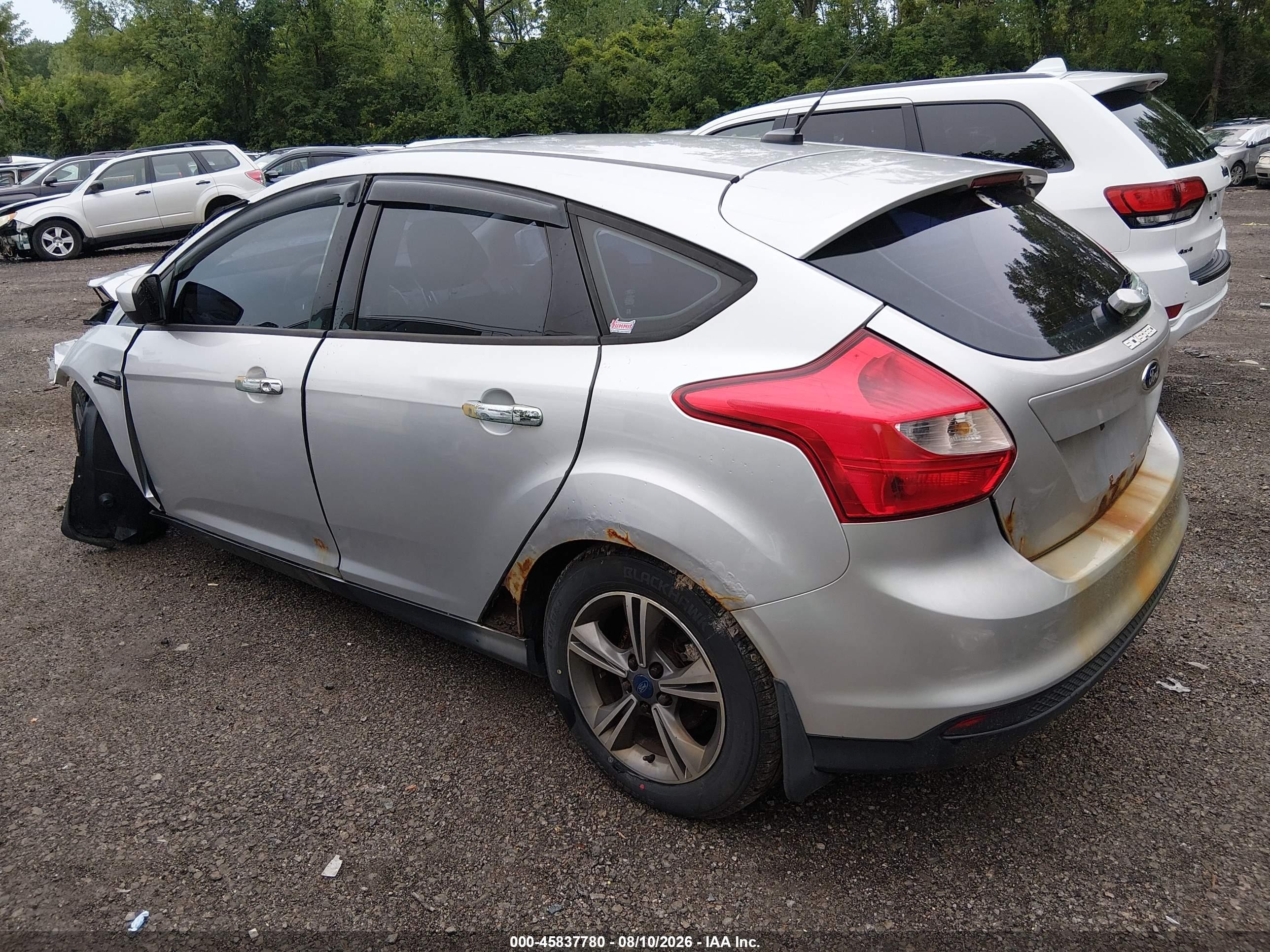 2012 Ford Focus Se Silver vin: 1FAHP3K28CL240663