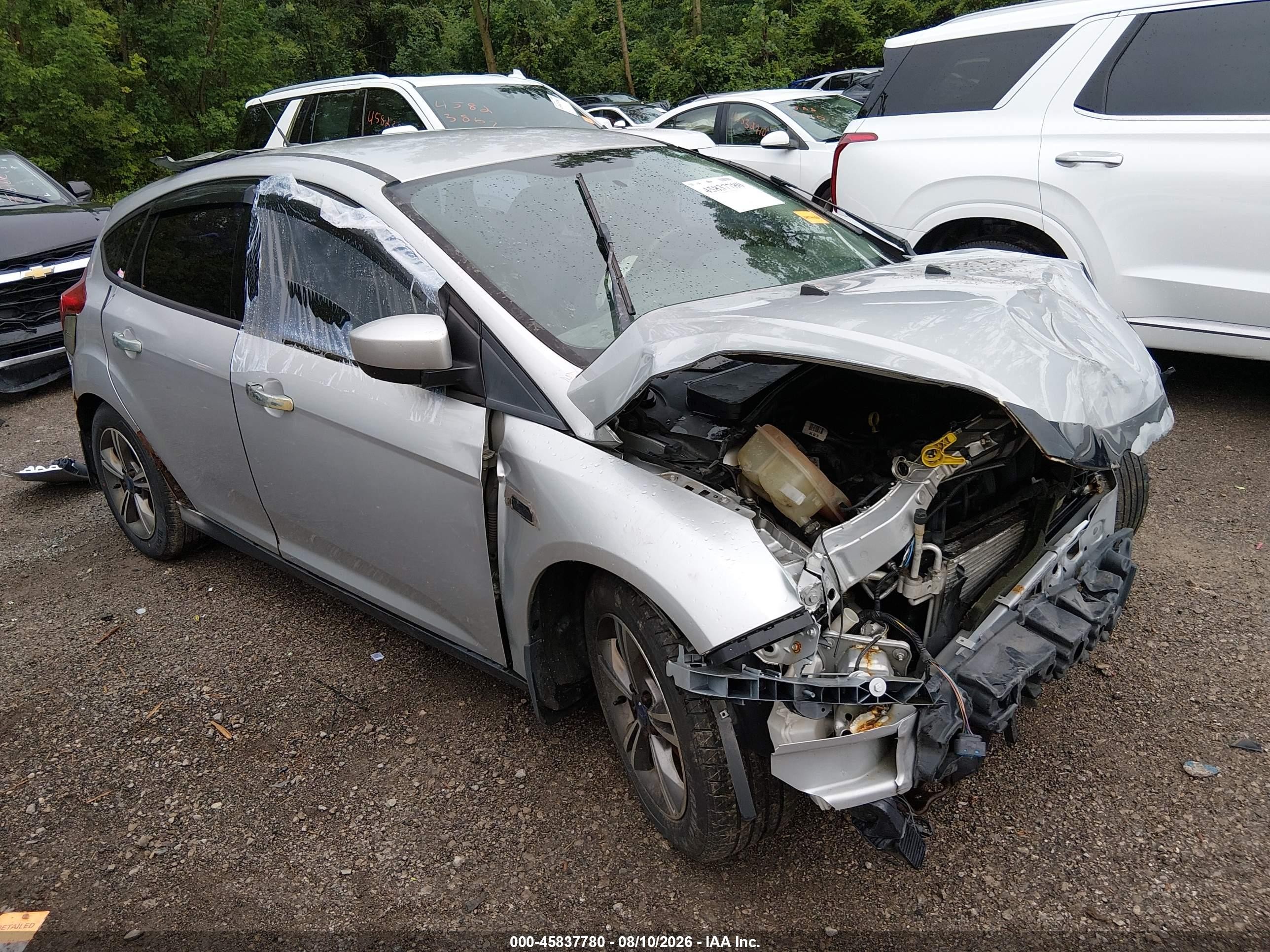 2012 Ford Focus Se Silver vin: 1FAHP3K28CL240663