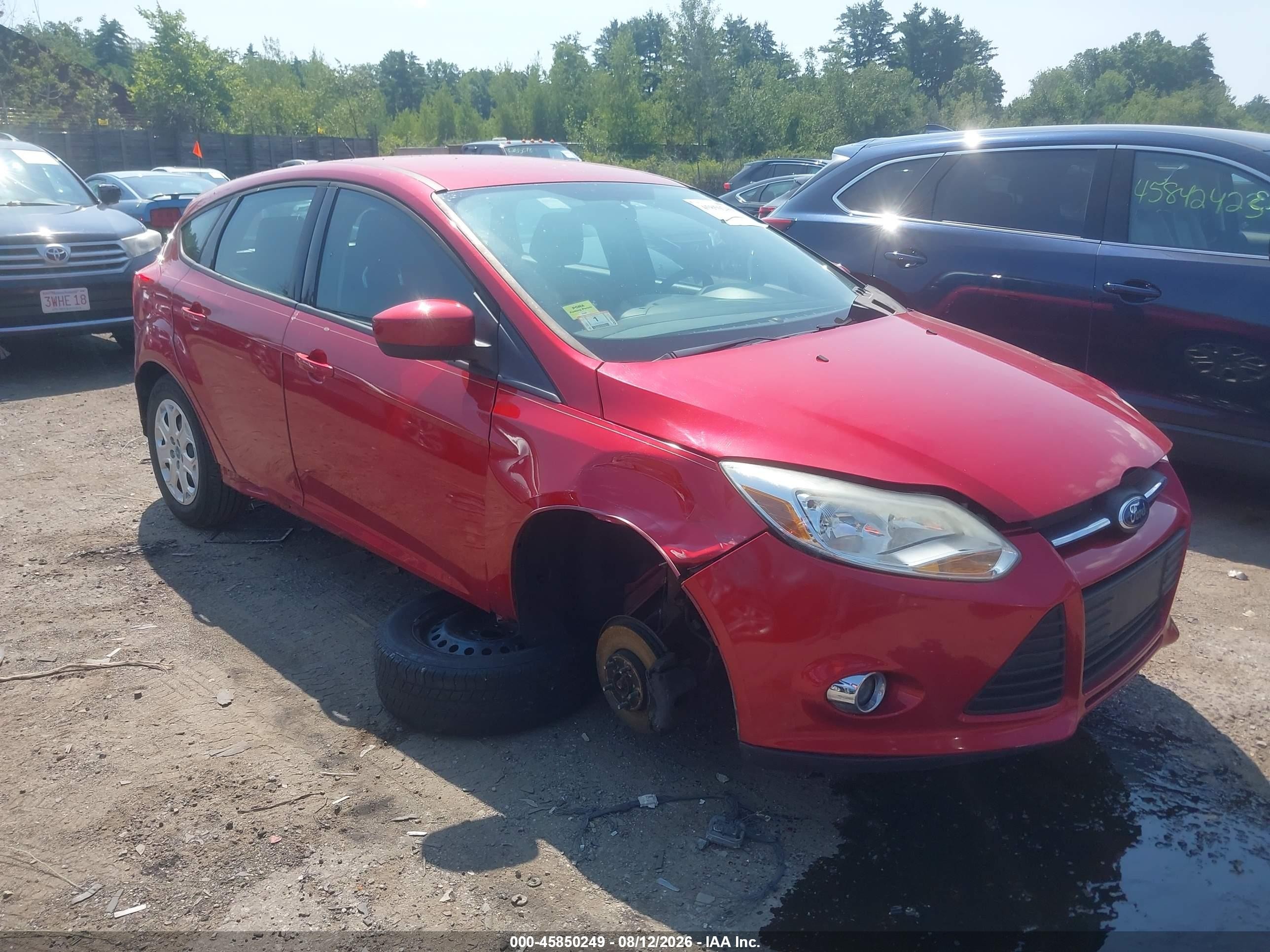 2012 Ford Focus Se Red vin: 1FAHP3K28CL264736