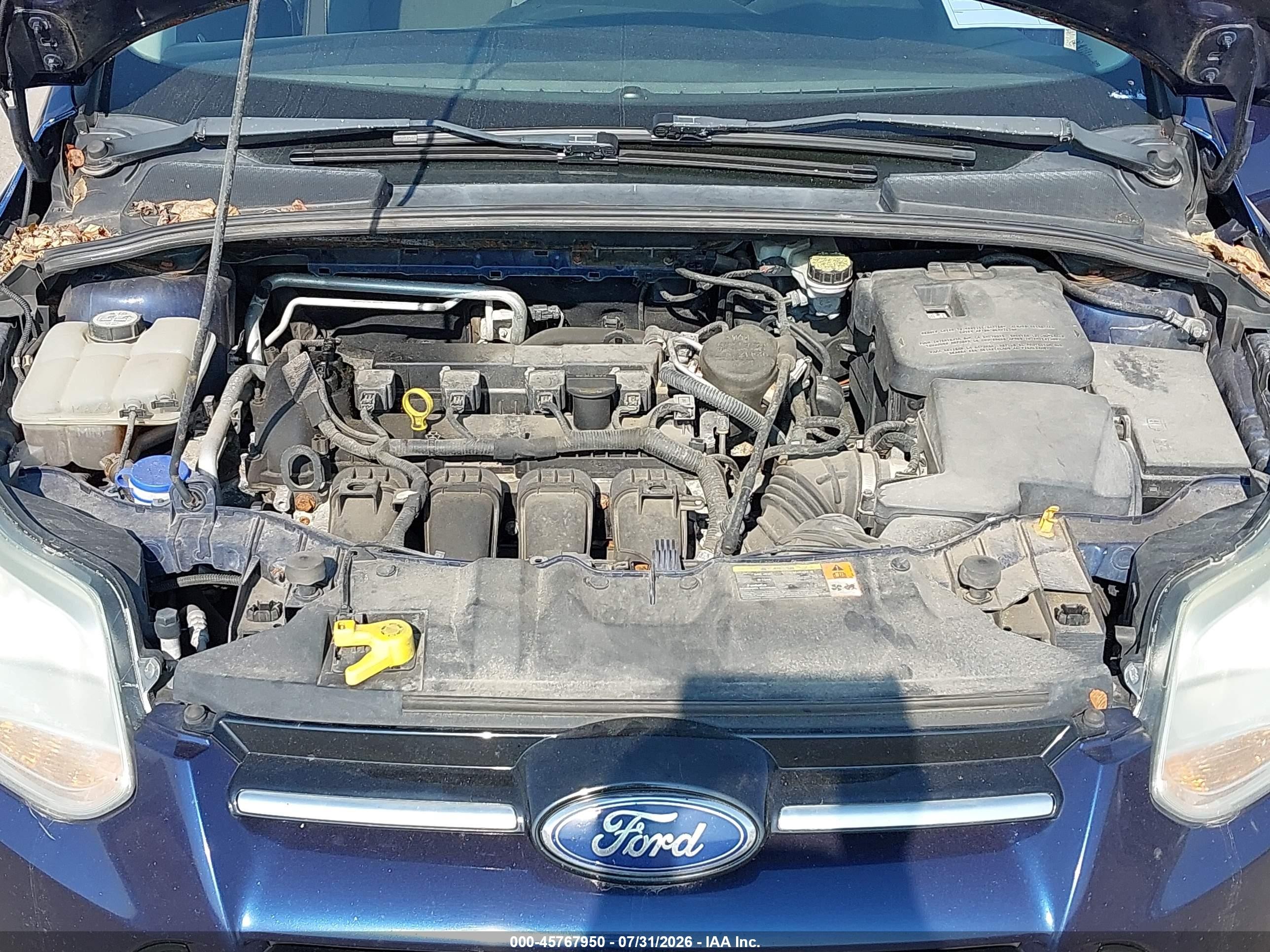 2012 Ford Focus Se Blue vin: 1FAHP3K29CL139244