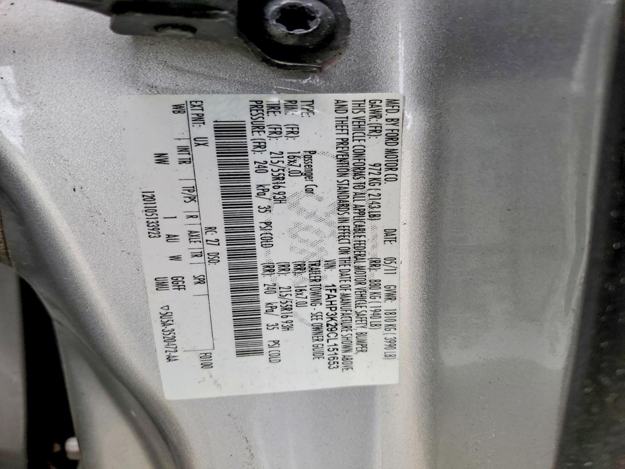 2012 Ford Focus Se Silver vin: 1FAHP3K29CL151653