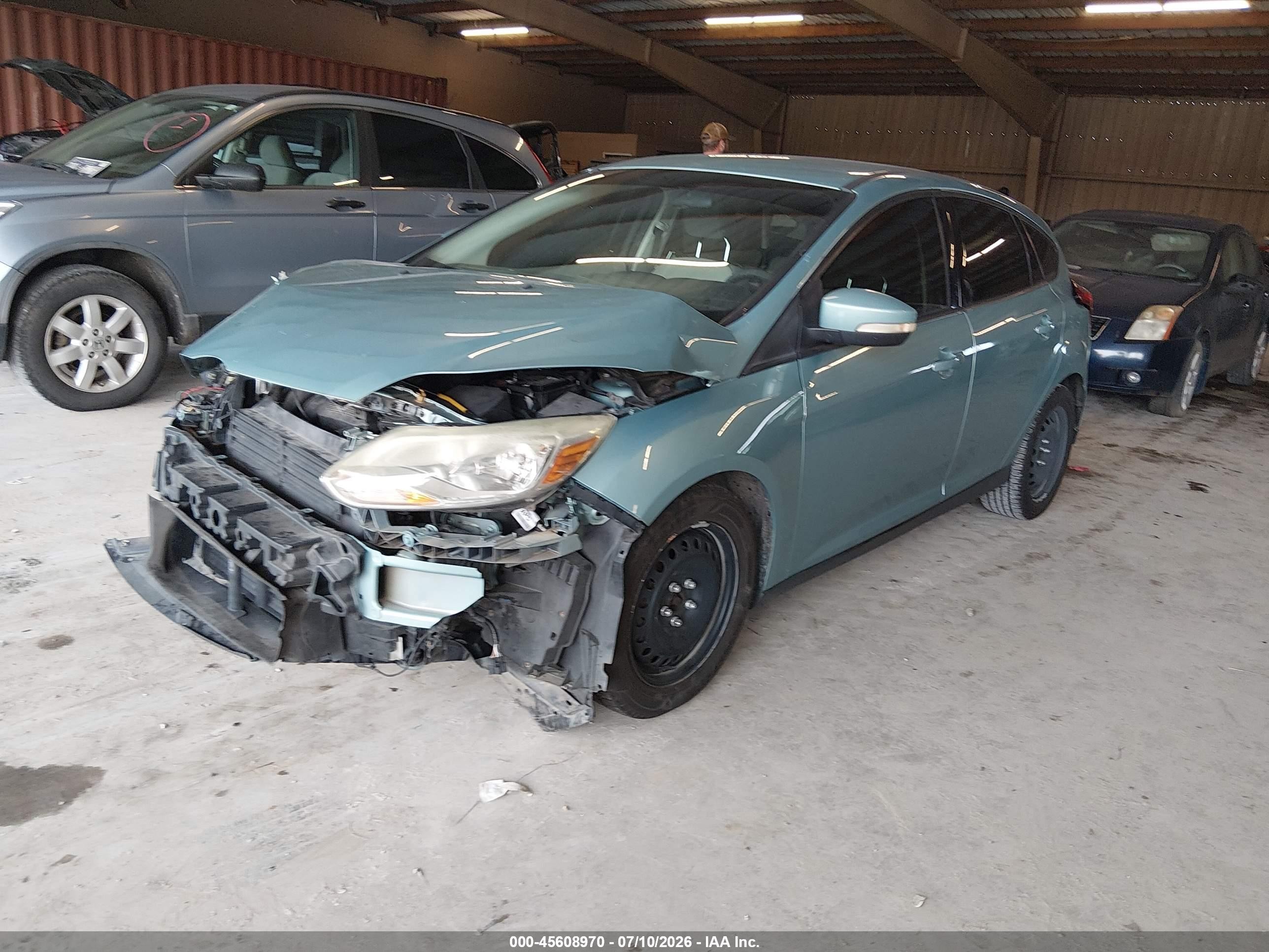 2012 Ford Focus Se Green vin: 1FAHP3K29CL154228