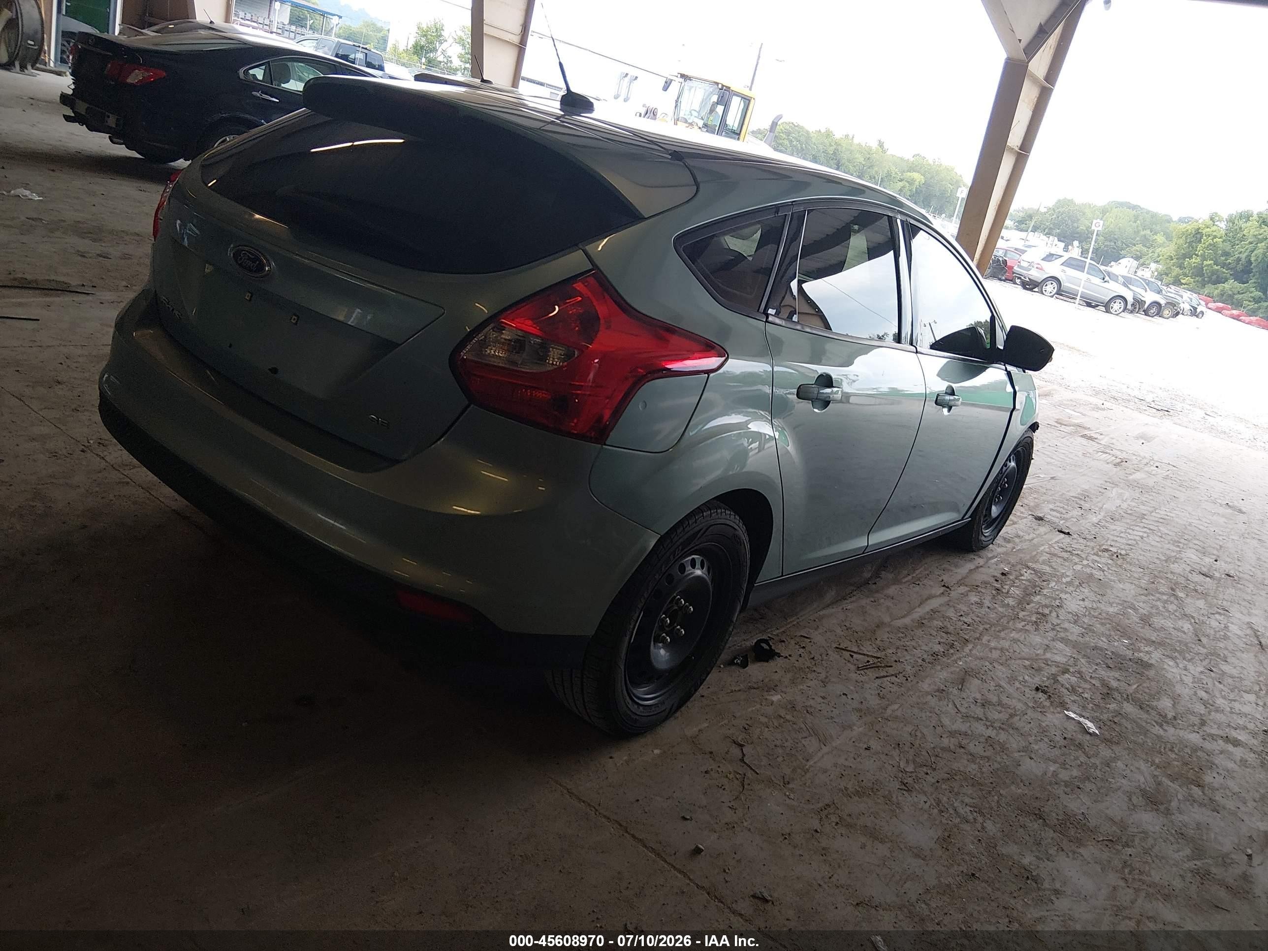2012 Ford Focus Se Green vin: 1FAHP3K29CL154228