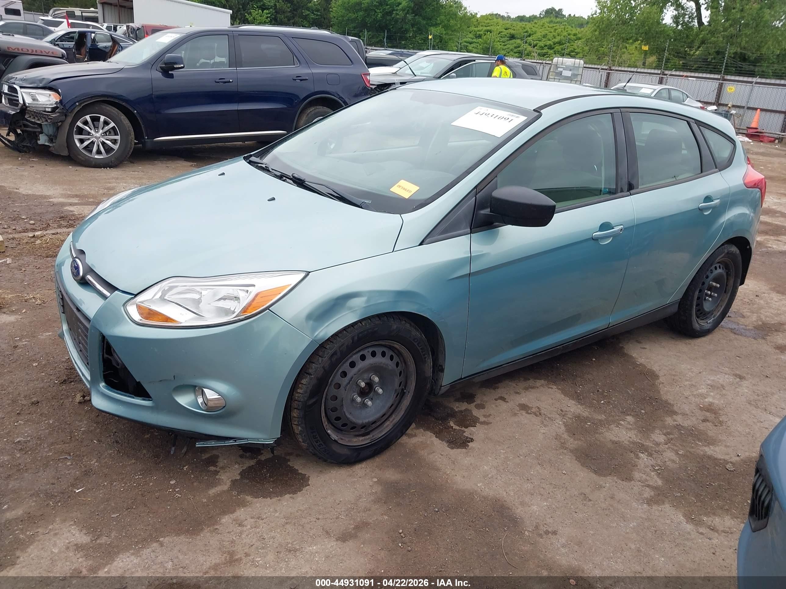 2012 Ford Focus Se Зеленый vin: 1FAHP3K29CL182644