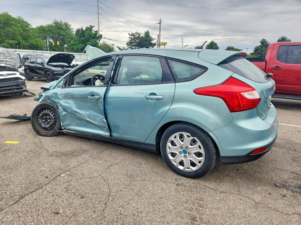 2012 Ford Focus Se Бирюзовый vin: 1FAHP3K29CL233849
