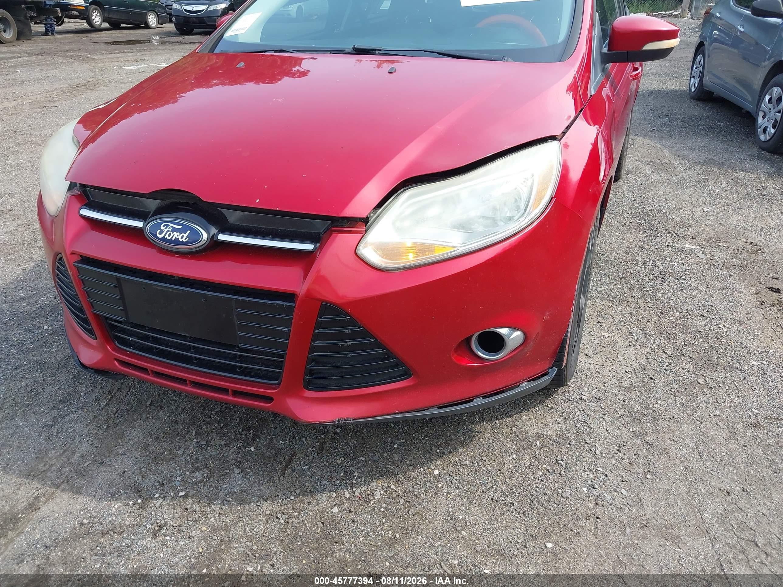 2012 Ford Focus Se Красный vin: 1FAHP3K29CL277138
