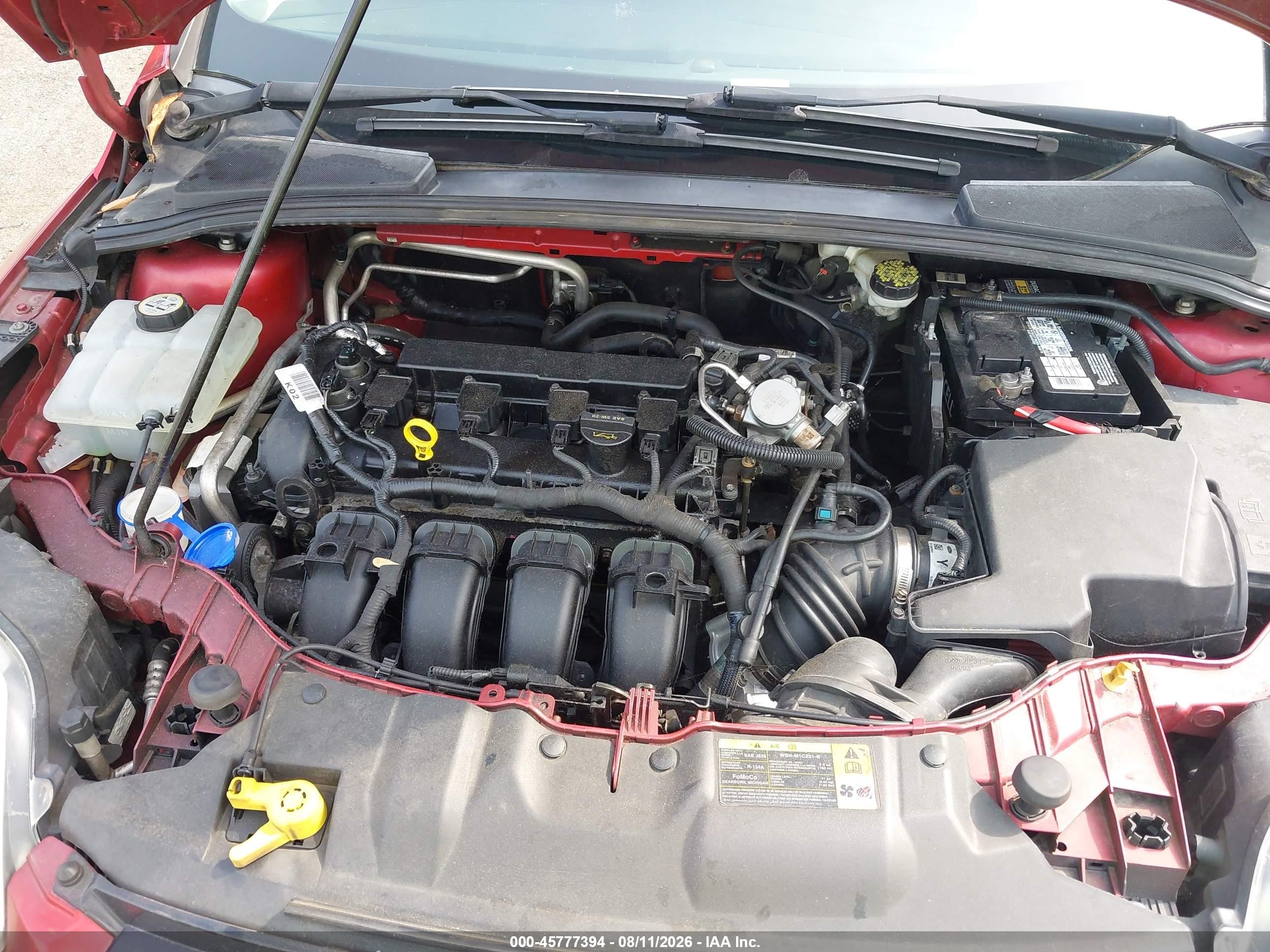2012 Ford Focus Se Красный vin: 1FAHP3K29CL277138