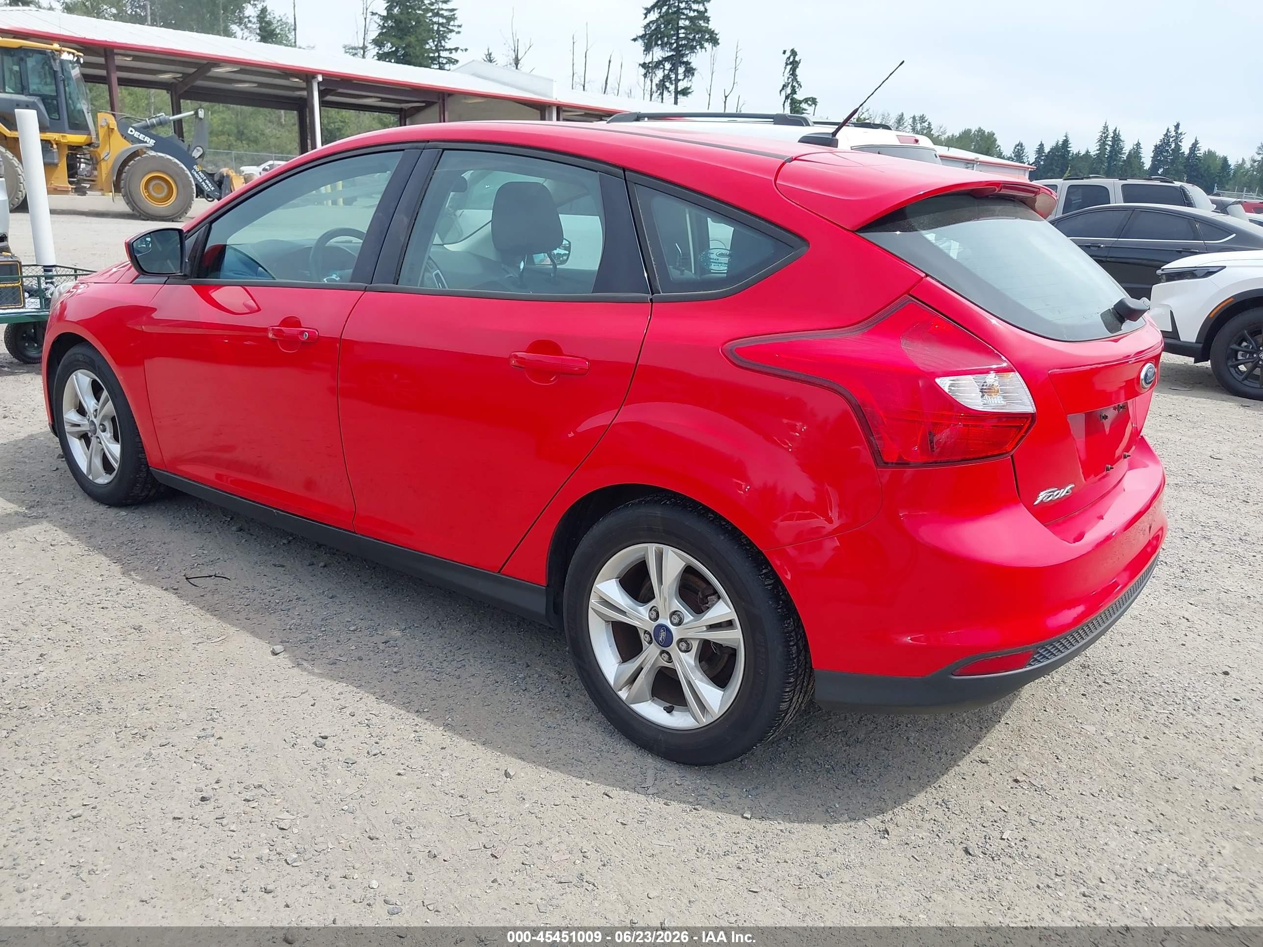2012 Ford Focus Se Red vin: 1FAHP3K29CL295445