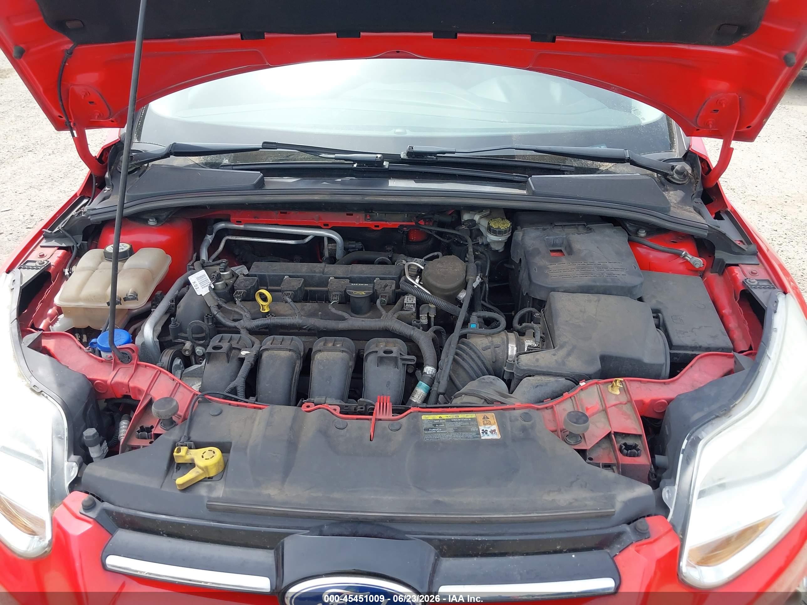 2012 Ford Focus Se Red vin: 1FAHP3K29CL295445