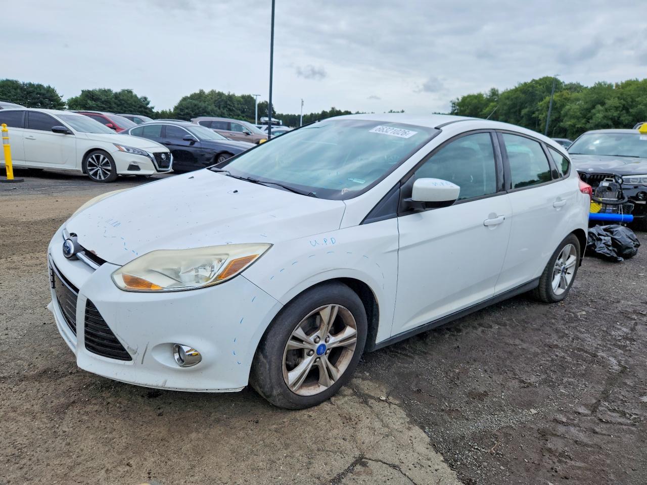 2012 Ford Focus Se White vin: 1FAHP3K29CL296868