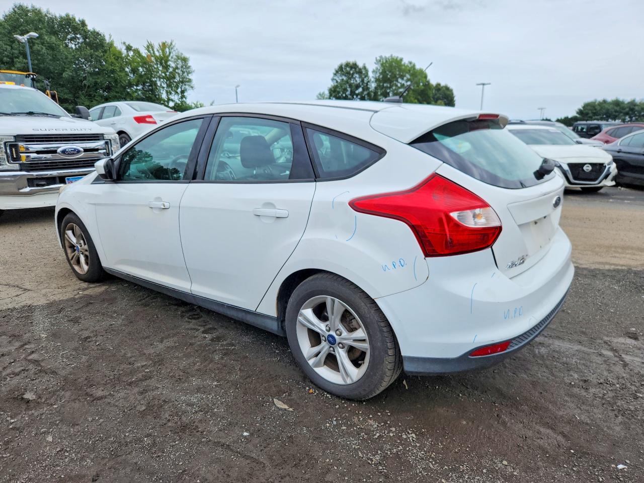 2012 Ford Focus Se White vin: 1FAHP3K29CL296868