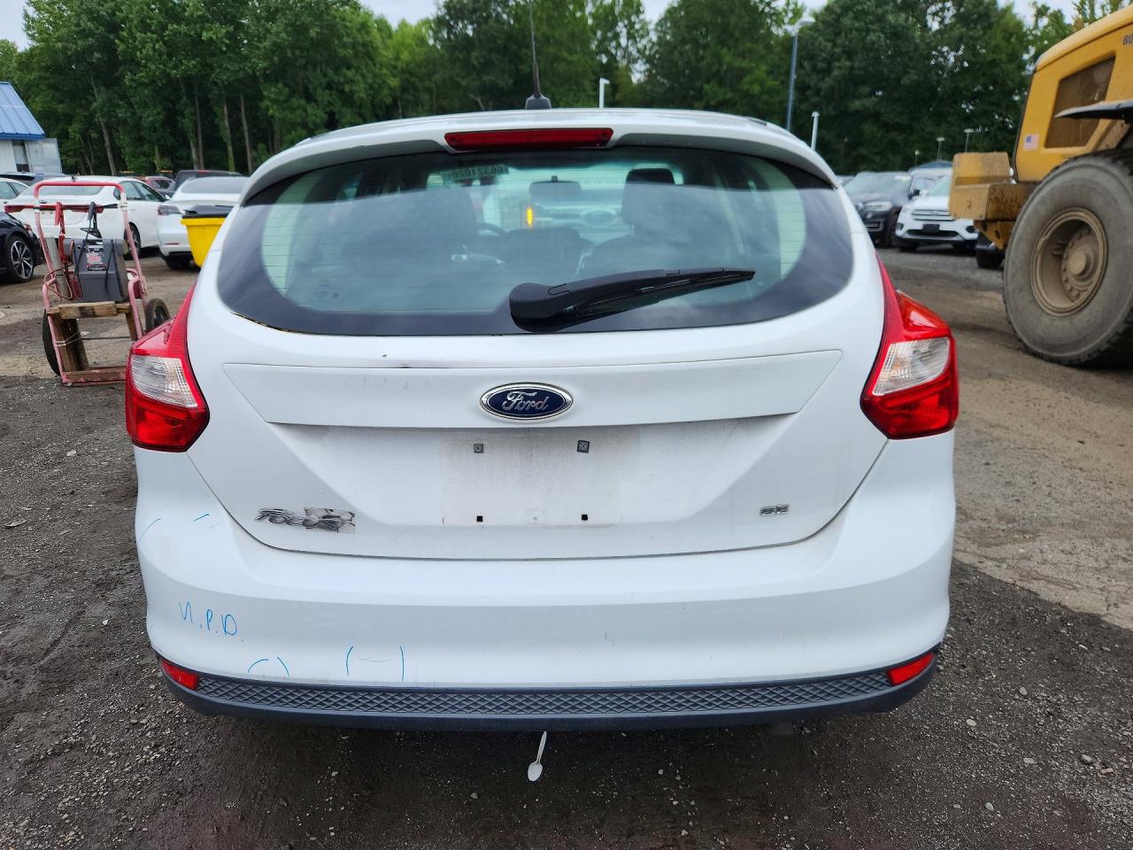 2012 Ford Focus Se White vin: 1FAHP3K29CL296868