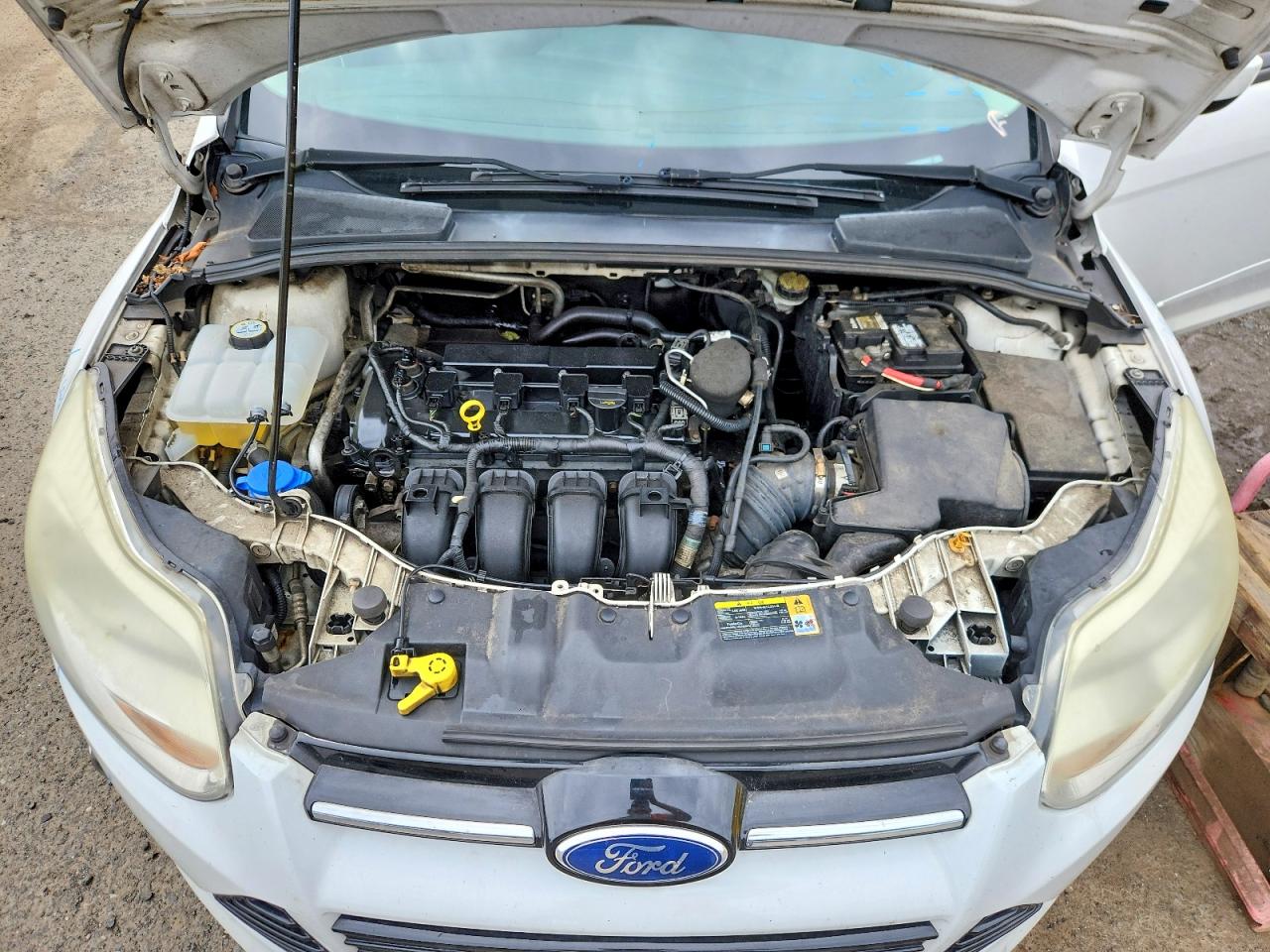 2012 Ford Focus Se White vin: 1FAHP3K29CL296868