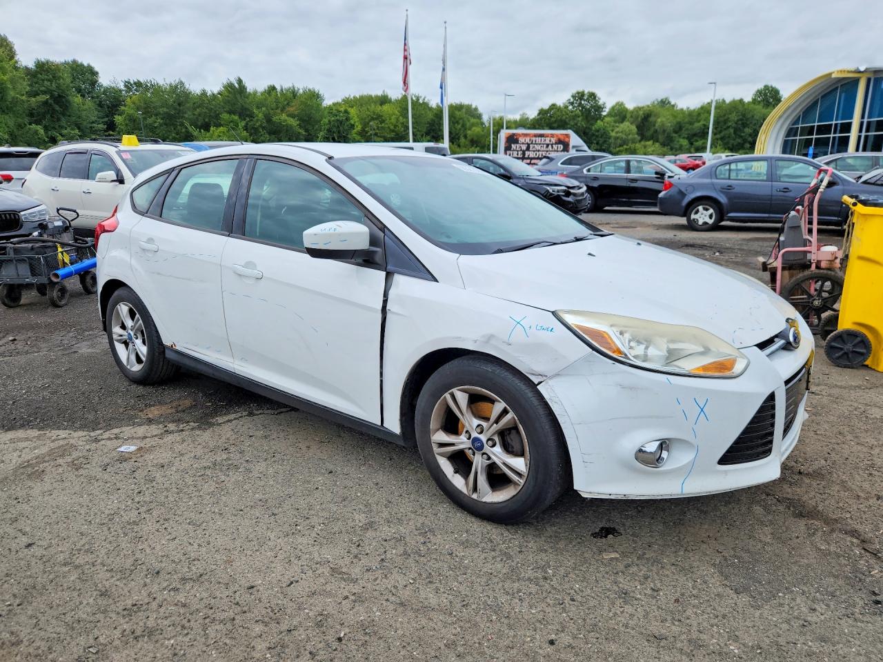 2012 Ford Focus Se White vin: 1FAHP3K29CL296868