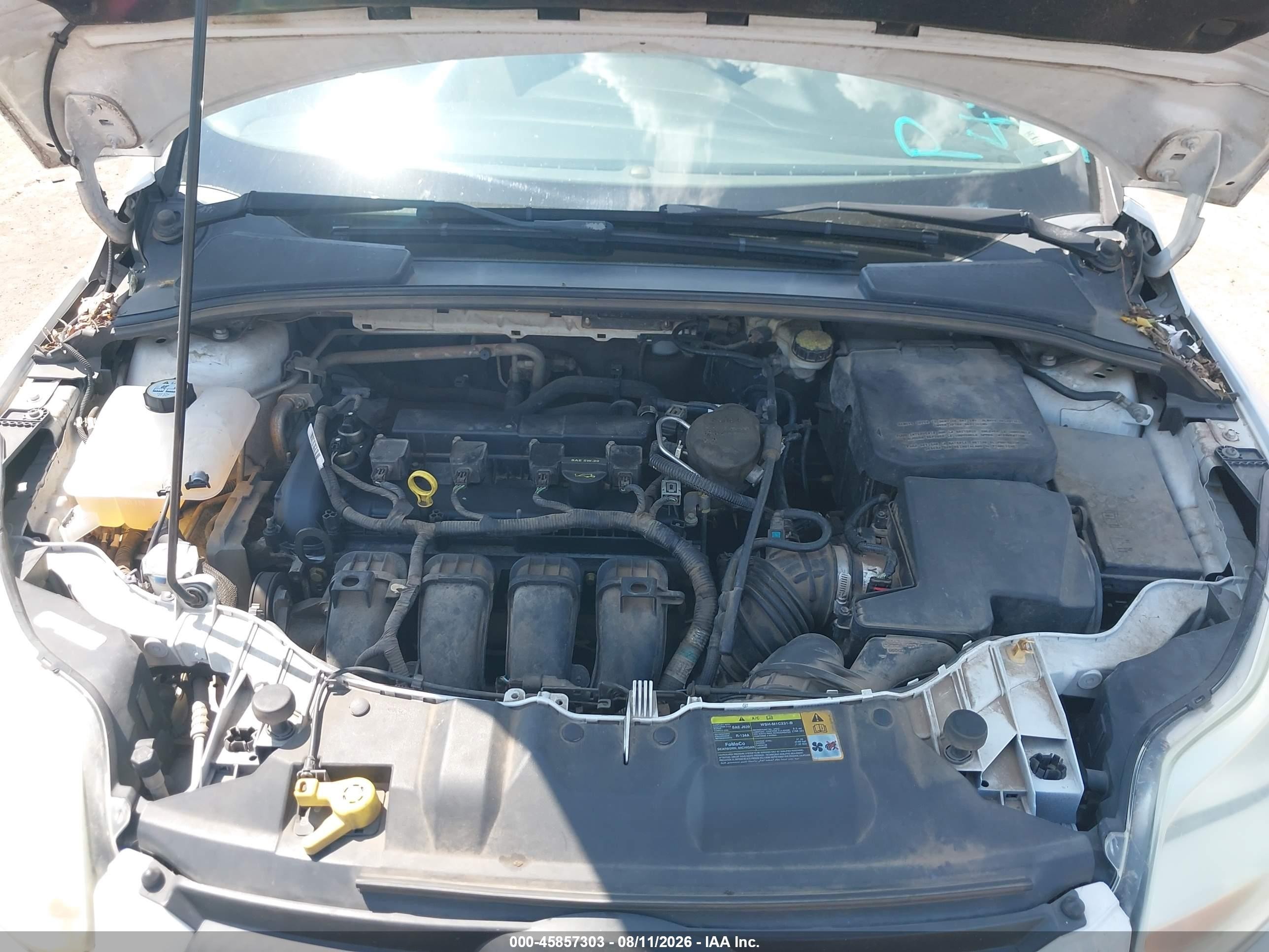2012 Ford Focus Se White vin: 1FAHP3K29CL366367
