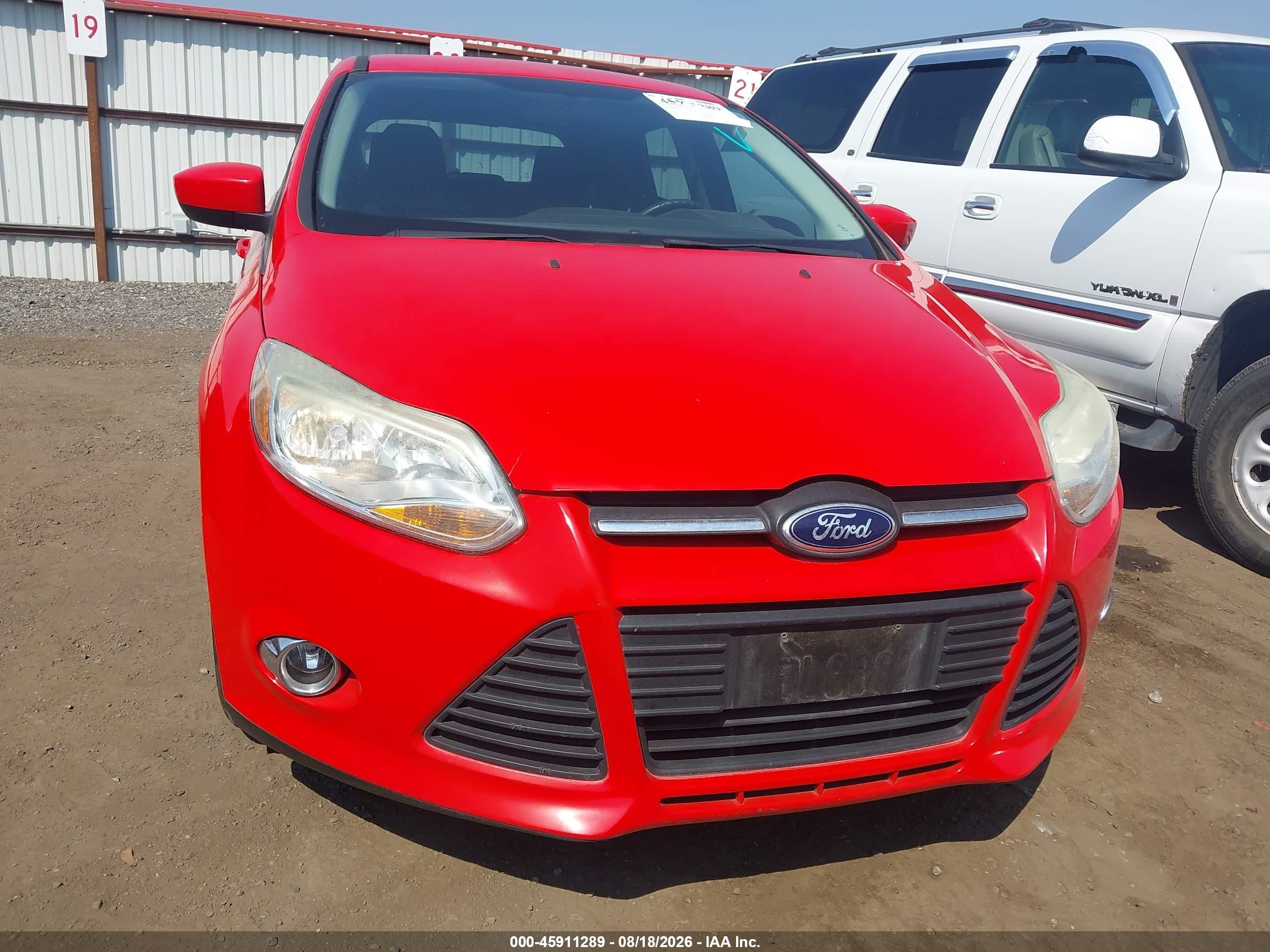 2012 Ford Focus Se Red vin: 1FAHP3K29CL411100