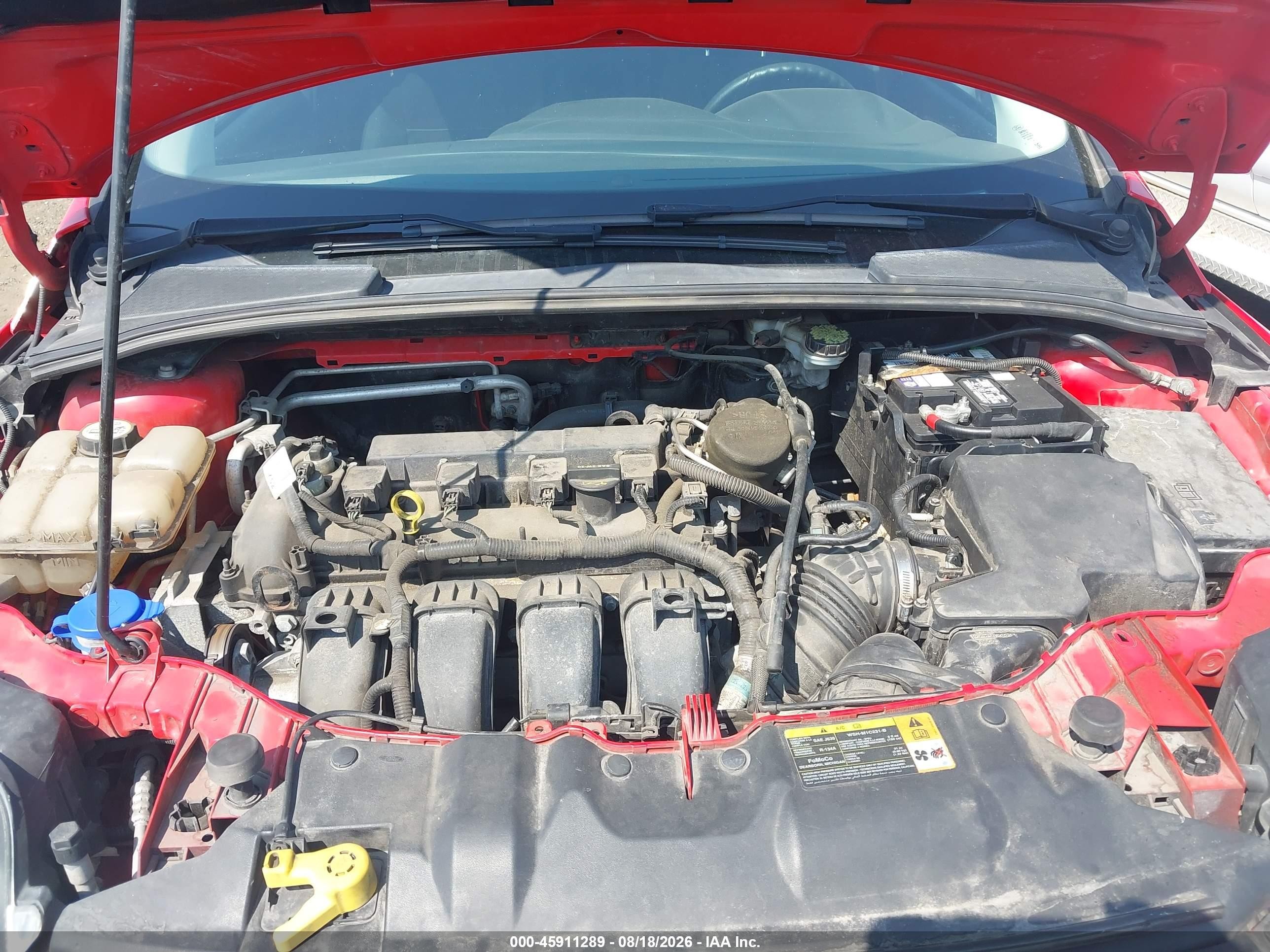 2012 Ford Focus Se Red vin: 1FAHP3K29CL411100