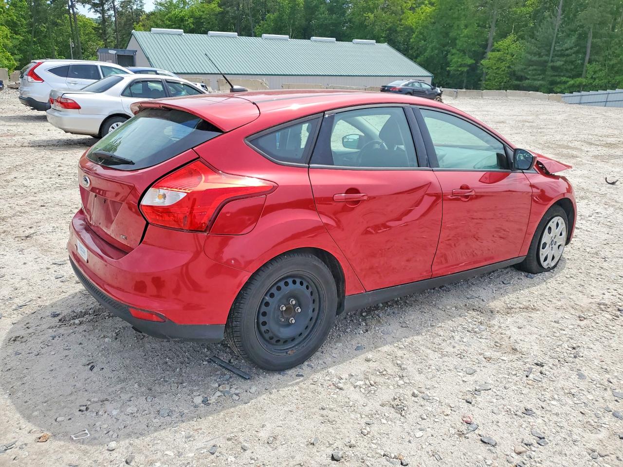 2012 Ford Focus Se Red vin: 1FAHP3K2XCL134103