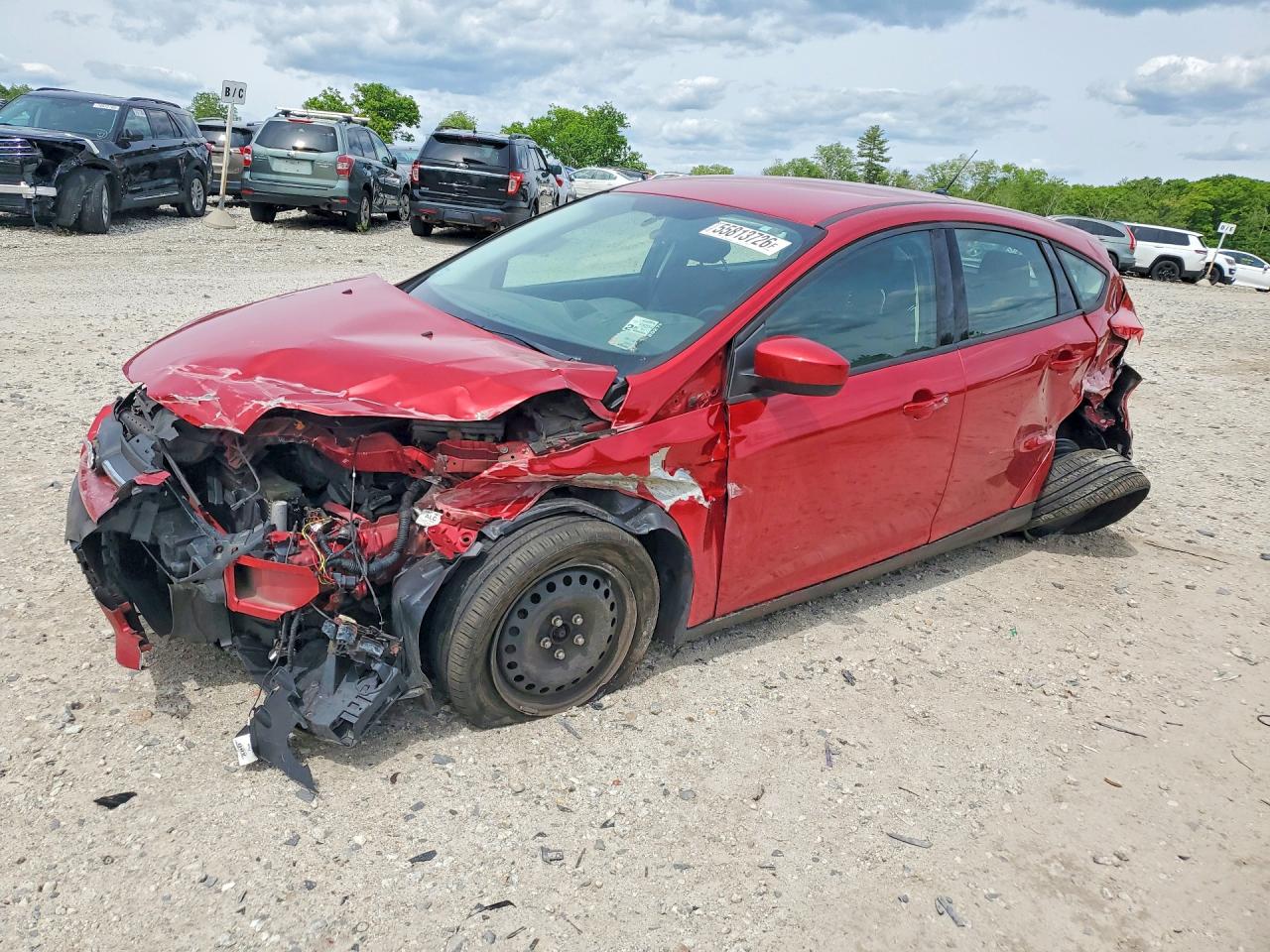 2012 Ford Focus Se Red vin: 1FAHP3K2XCL134103