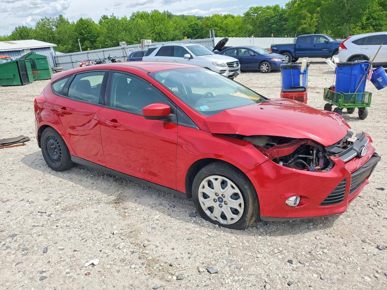 2012 Ford Focus Se Red vin: 1FAHP3K2XCL134103