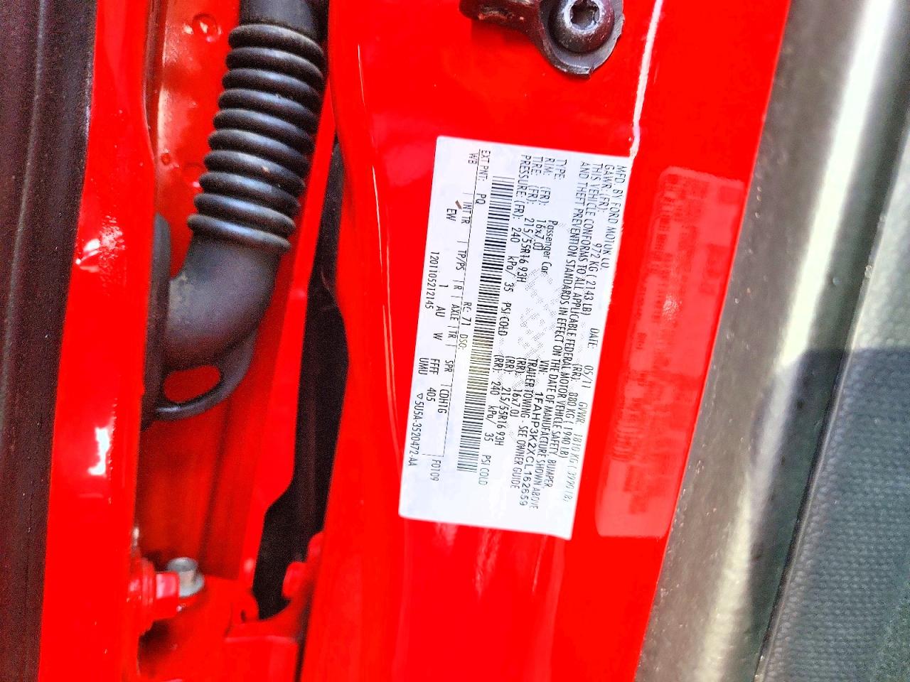 2012 Ford Focus Se Red vin: 1FAHP3K2XCL162659