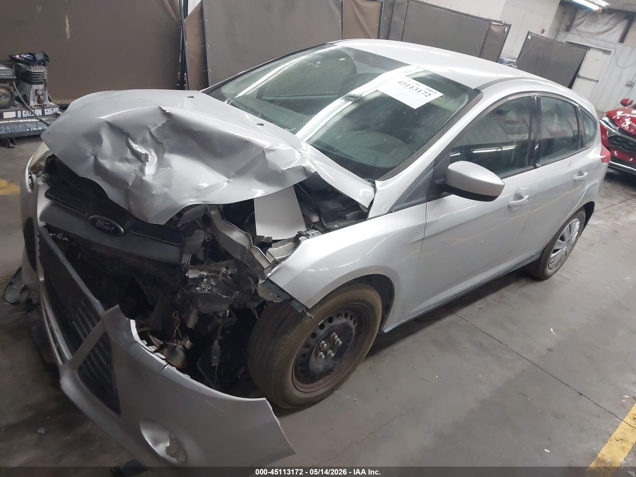 2012 Ford Focus Se Gray vin: 1FAHP3K2XCL237022