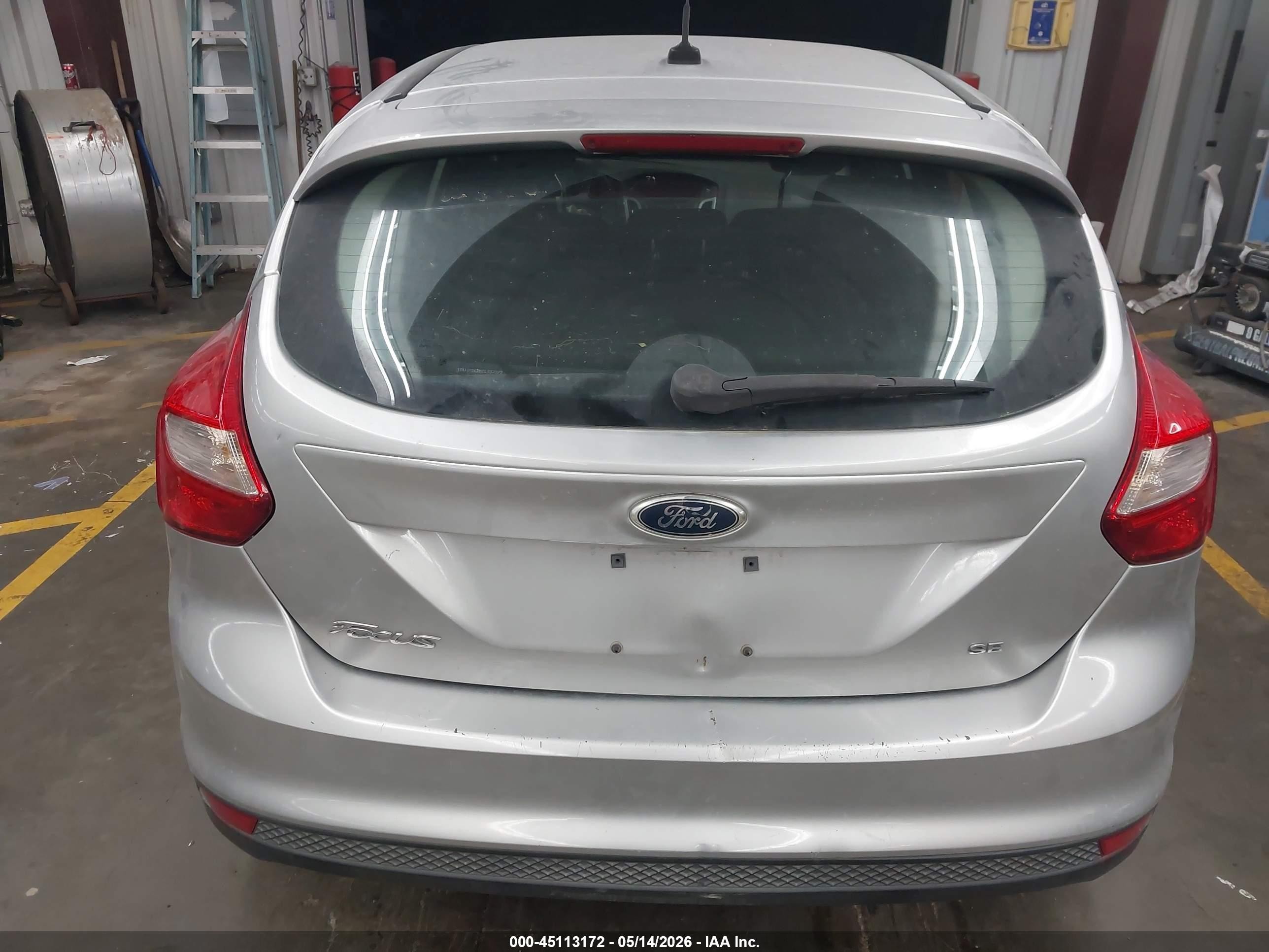 2012 Ford Focus Se Gray vin: 1FAHP3K2XCL237022
