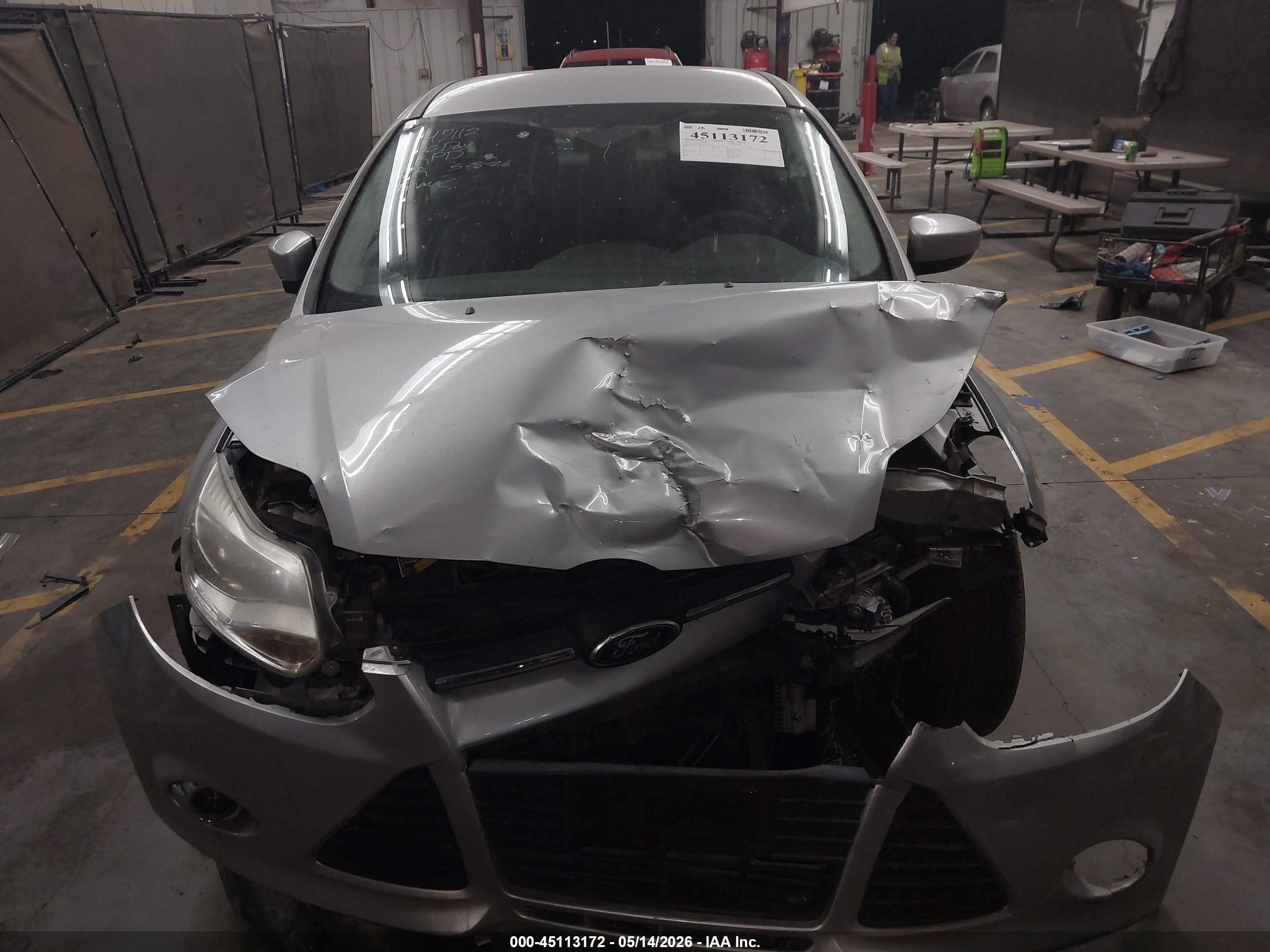 2012 Ford Focus Se Gray vin: 1FAHP3K2XCL237022