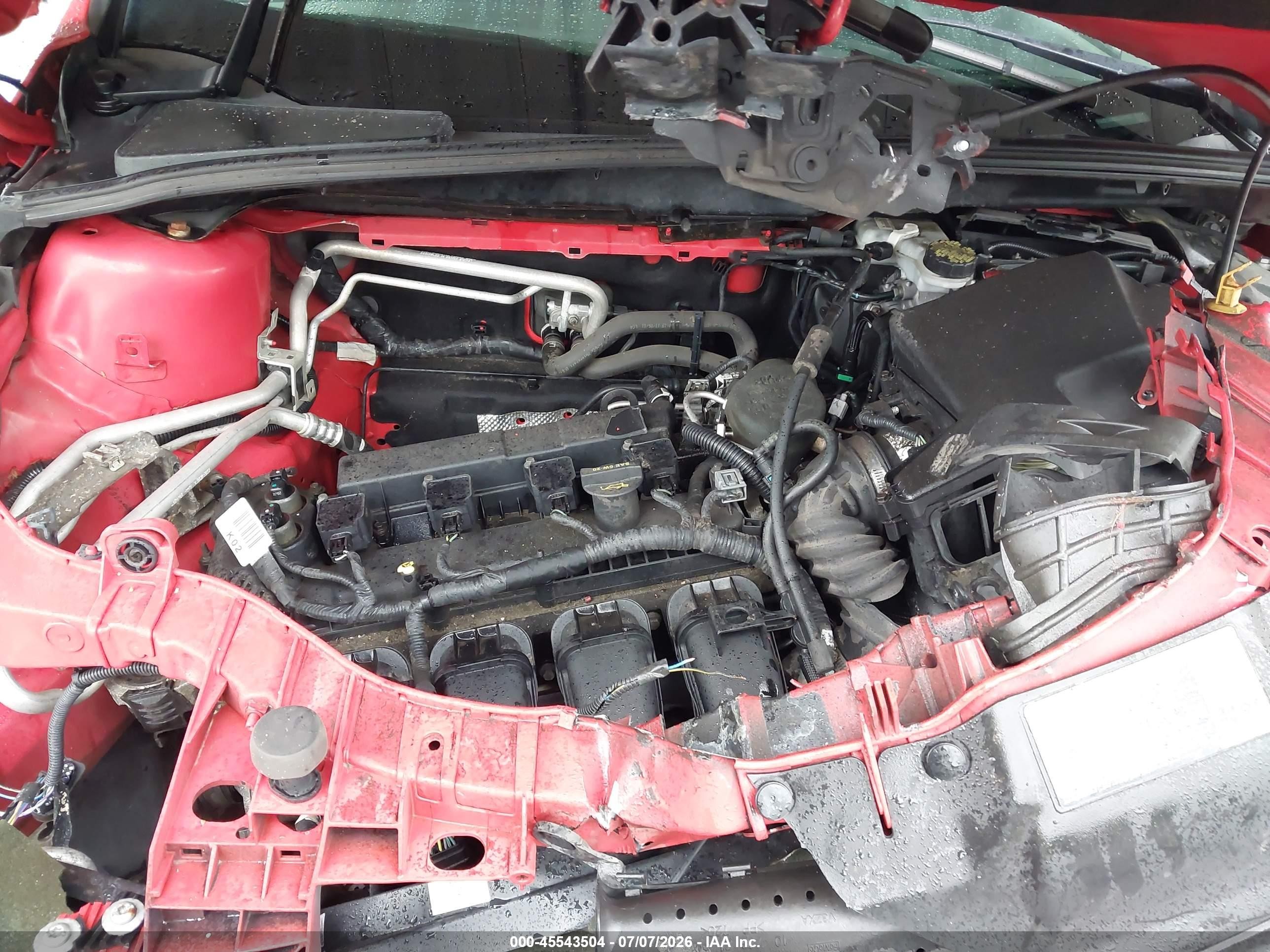 2012 Ford Focus Se Красный vin: 1FAHP3K2XCL314004